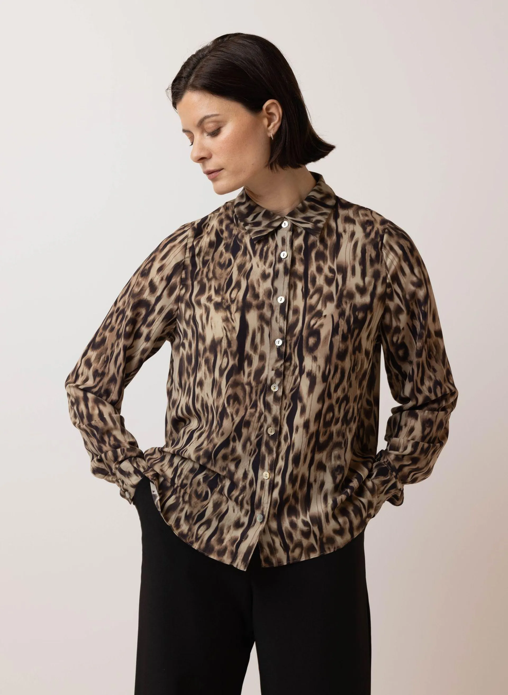 Blouse luipaardprint