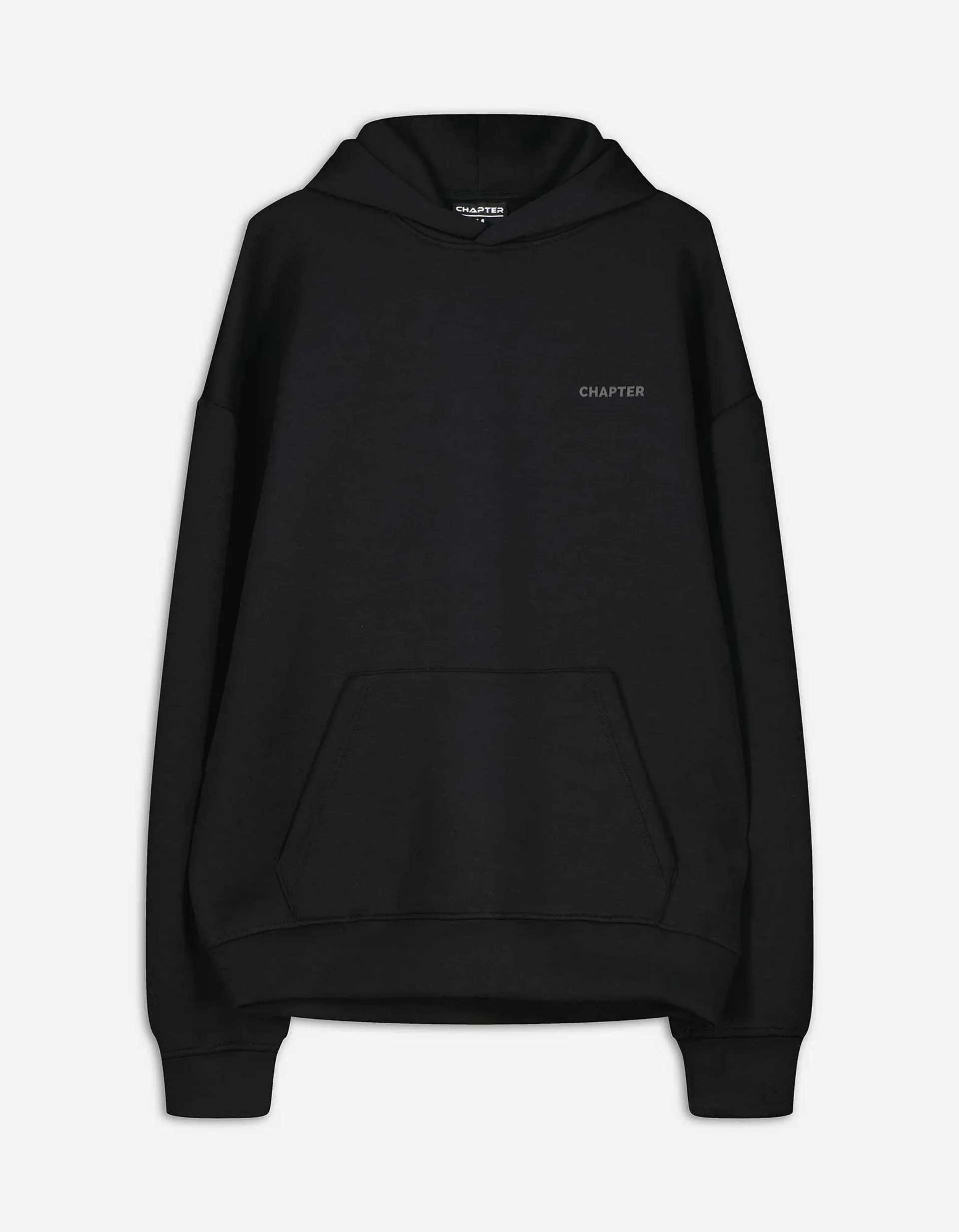 Hoodie - Oversized Fit - schwarz