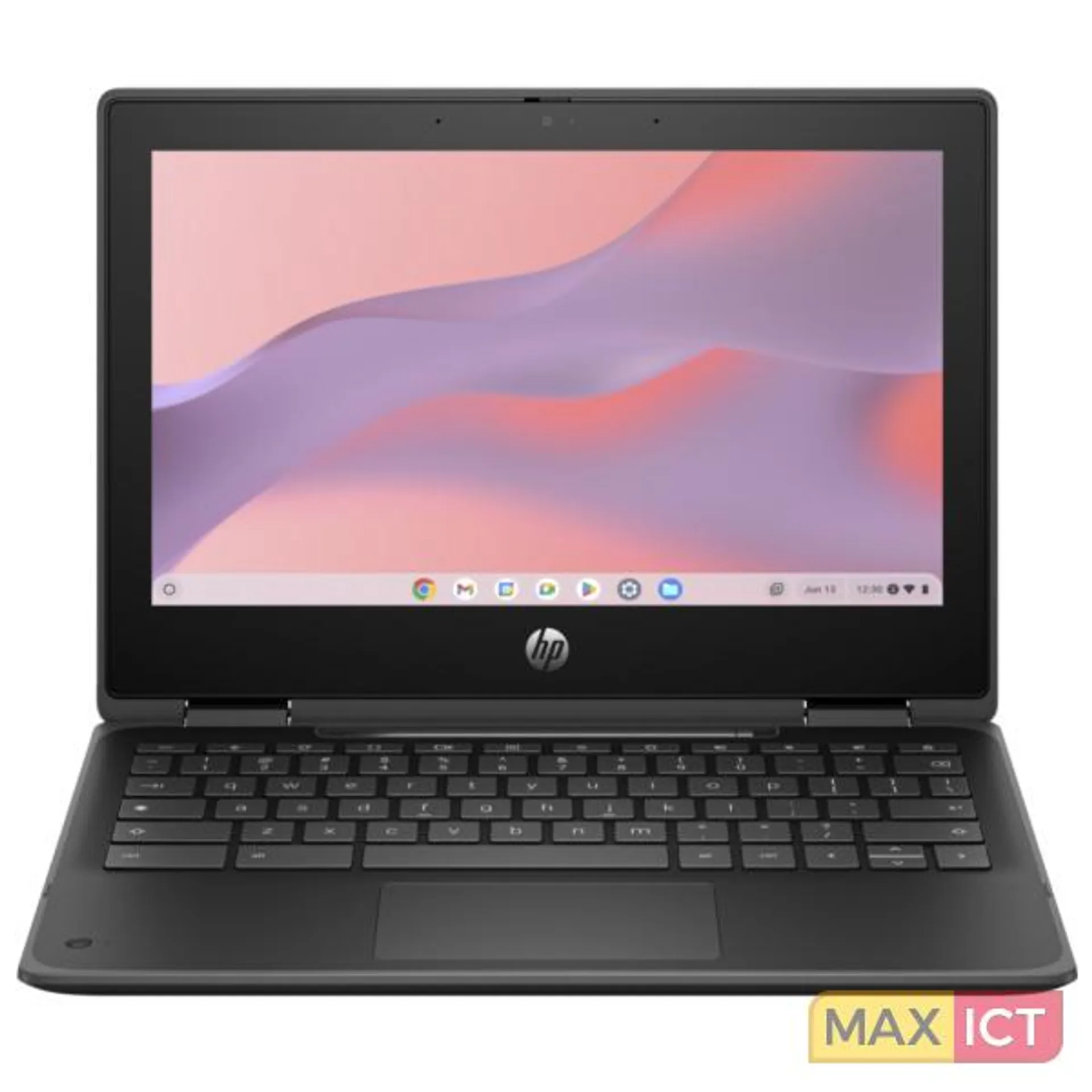 HP Fortis x360 G5 Intel® N N100 Chromebook 29,5 cm (11.6") Touchscreen HD 4 GB LPDDR5-SDRAM 32 GB eMMC Wi-Fi 6E (802.11ax) ChromeOS Zwart