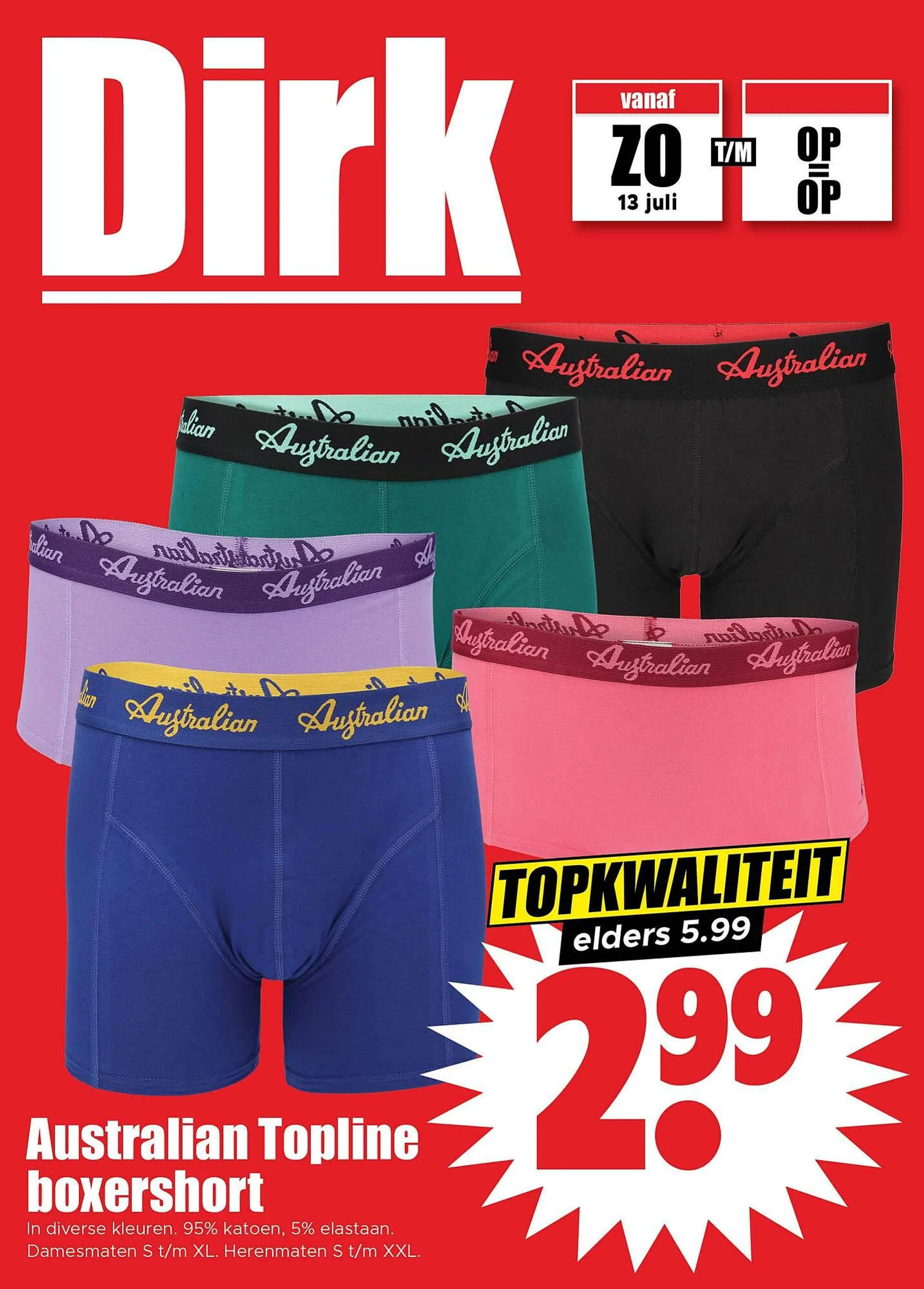 Dirk folder van 13 juli tot 19 juli 2025 - Folder pagina 1