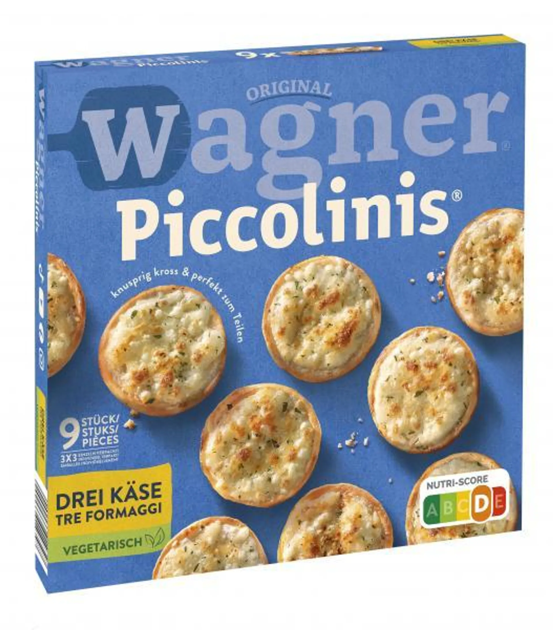 Original Wagner Pizza Steinofen Piccolinis Drei-Käse