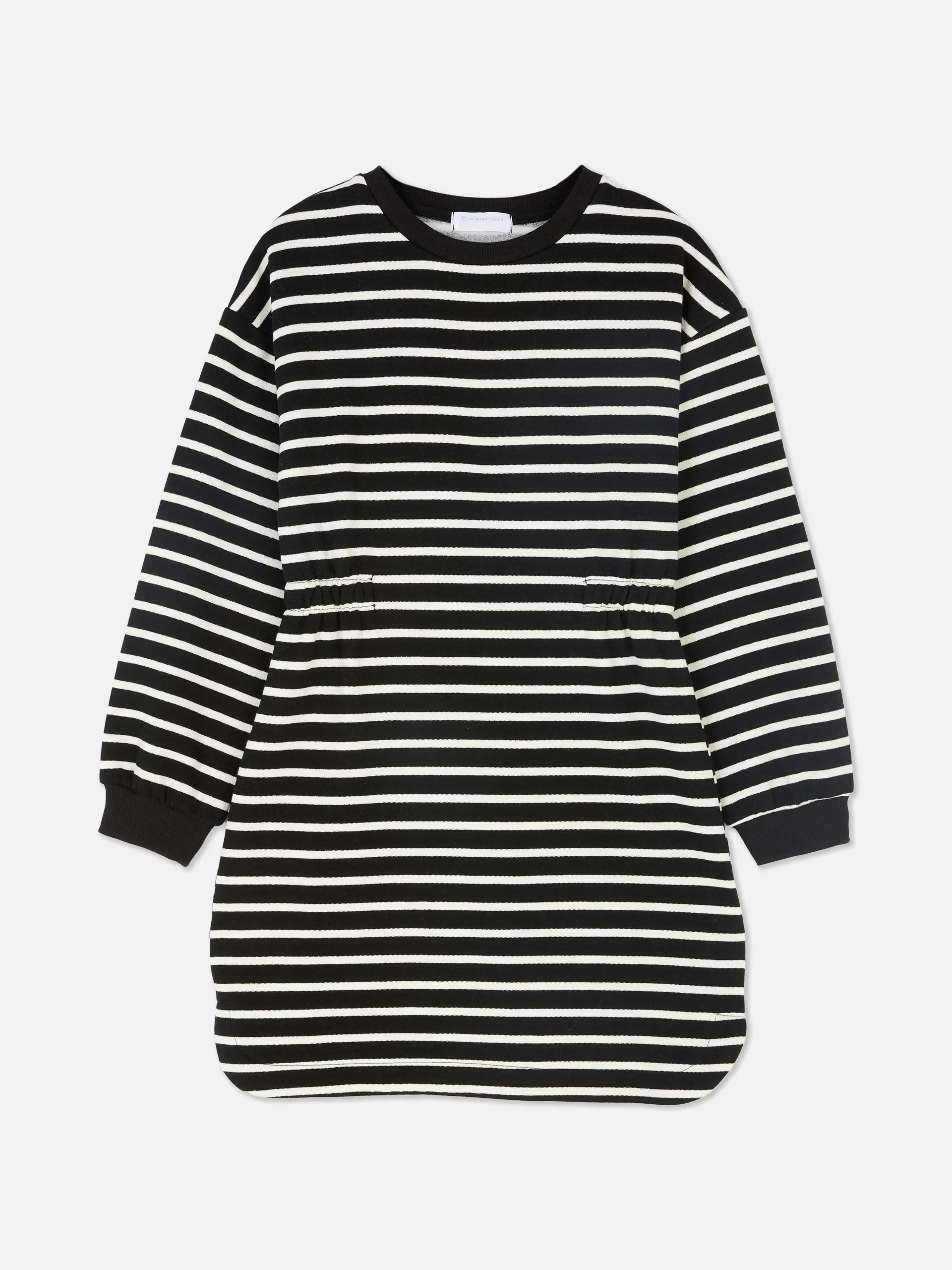 Gestreepte sweatshirtjurk