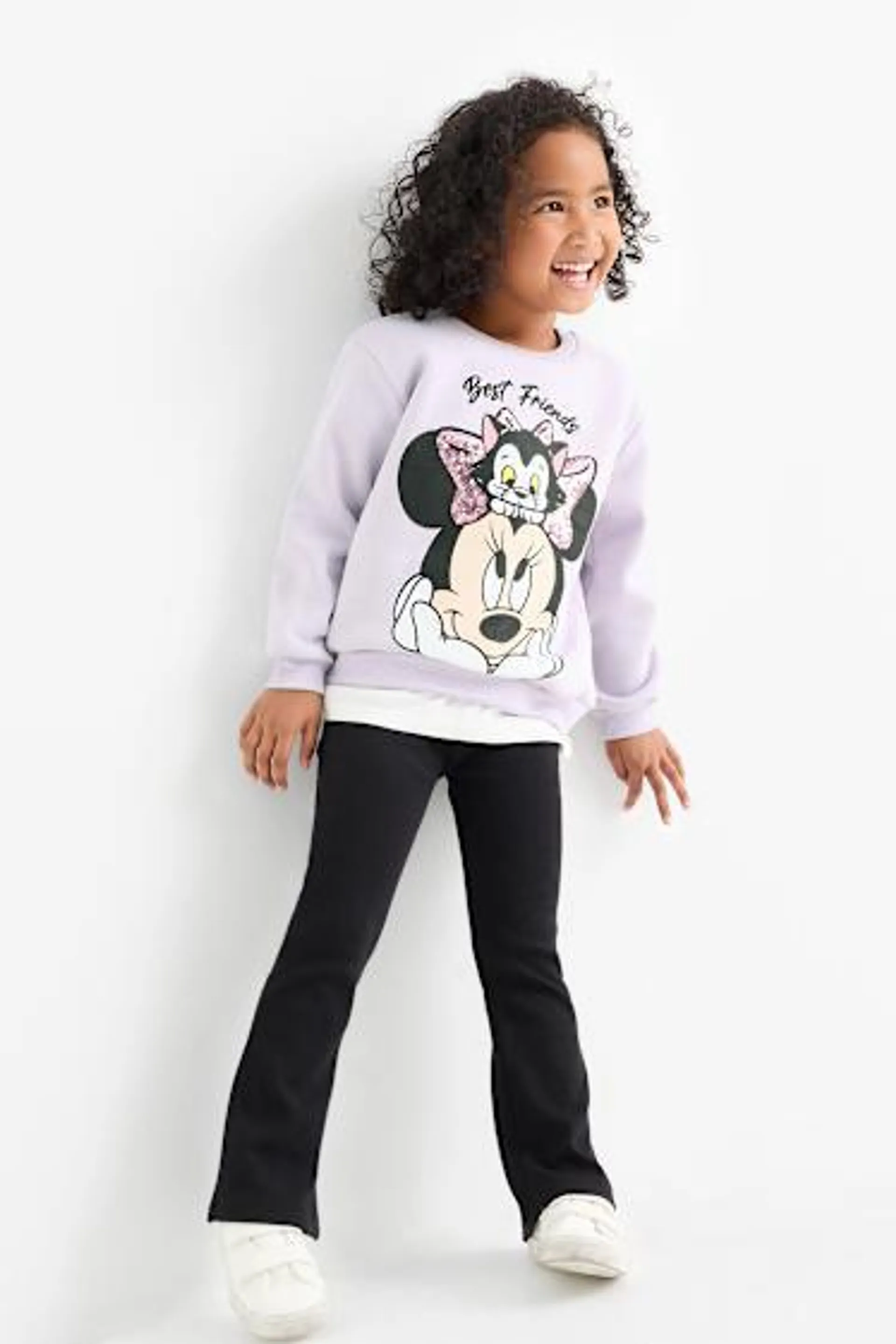 Minnie Mouse - set - sweatshirt and flared leggings