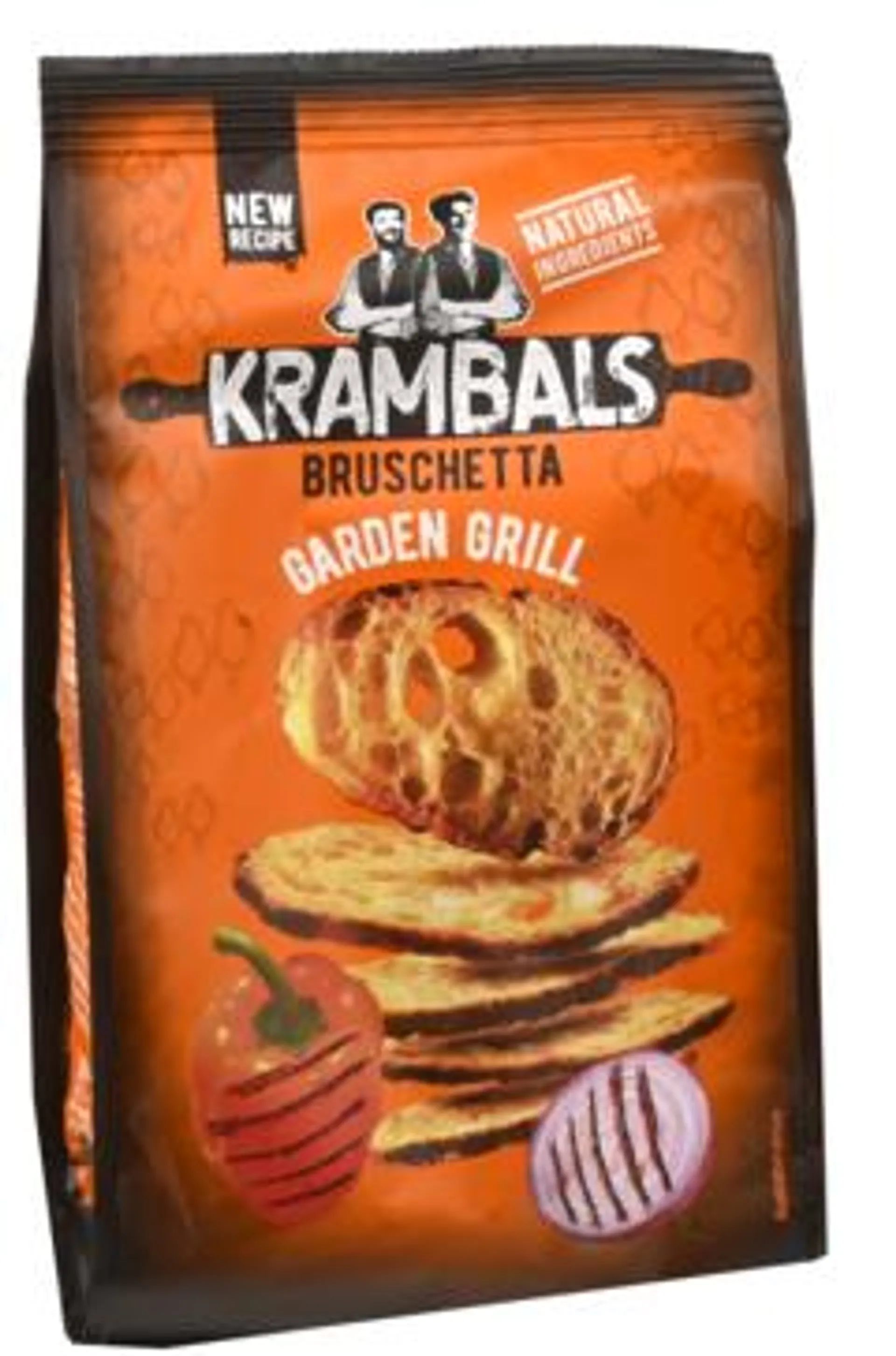 2 zakken Krambals Bruchetta Garden Grill 70g