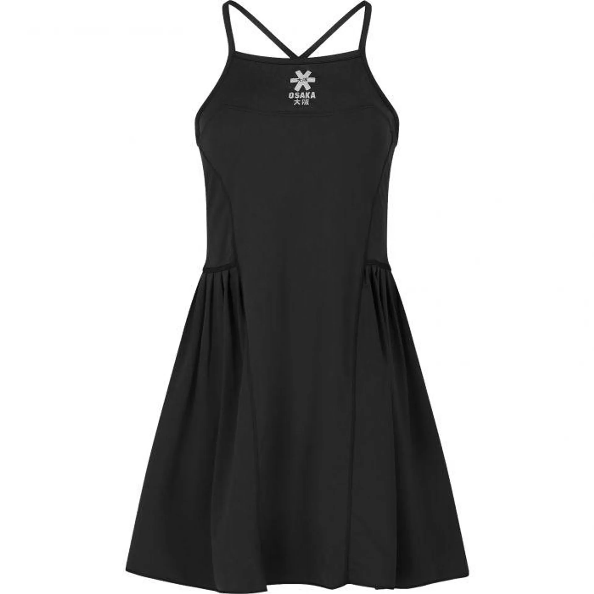 Pleated Tech tennisjurk dames black