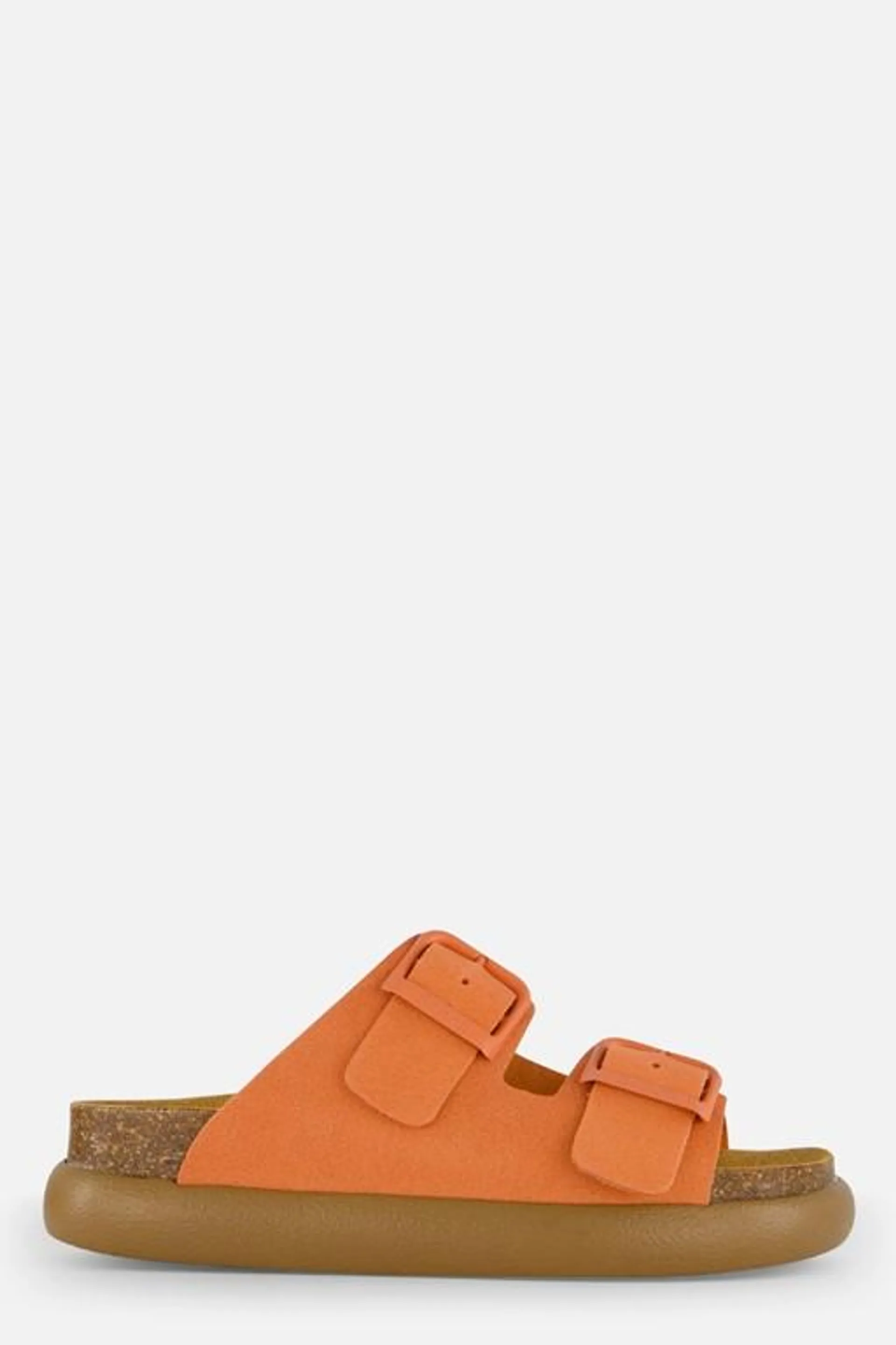 Noelle Chunky Sandalen oranje Suede