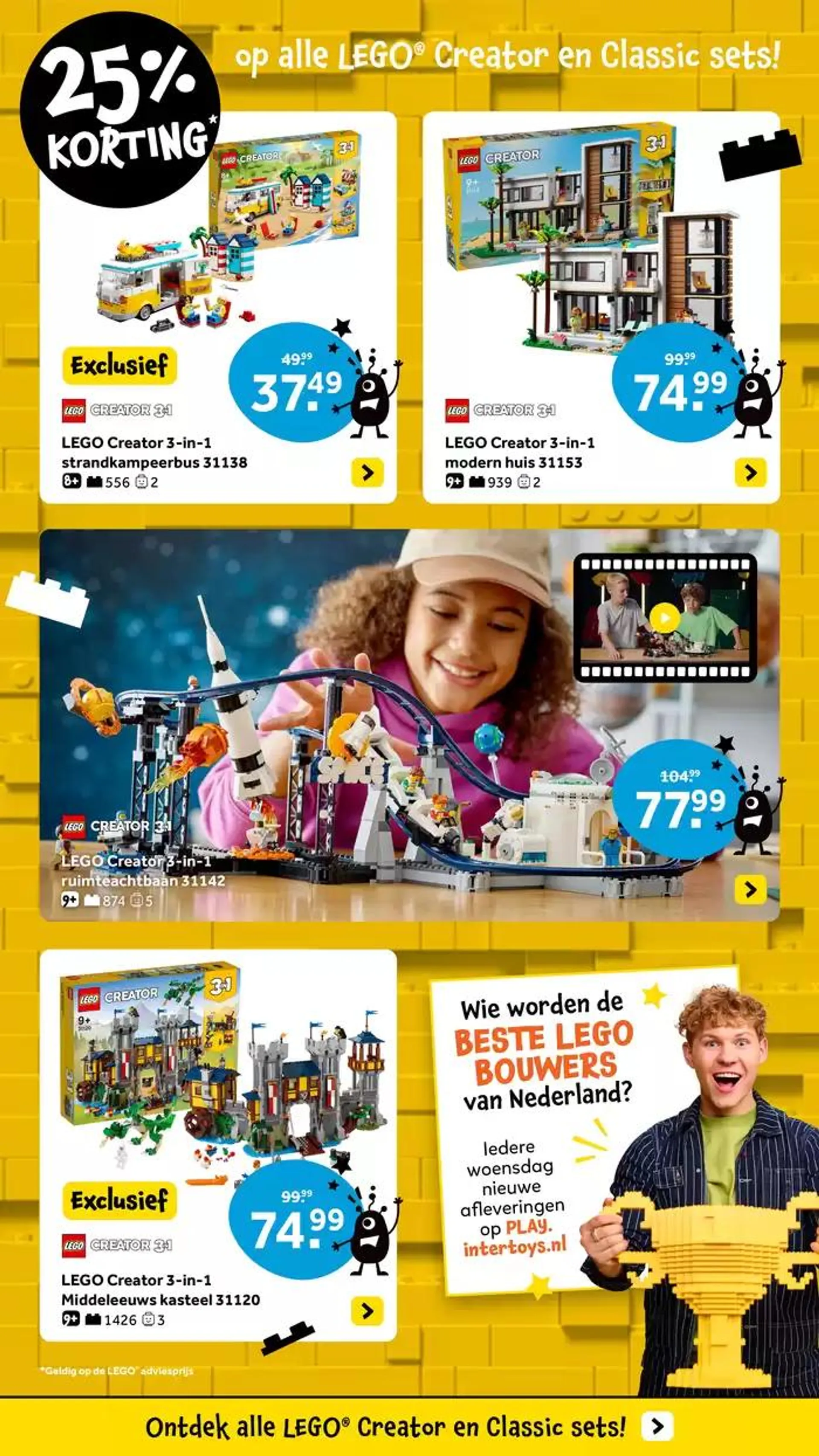 Intertoys LEGO NK bouwen folder Creator-Classic van 31 oktober tot 14 november 2024 - Folder pagina 2