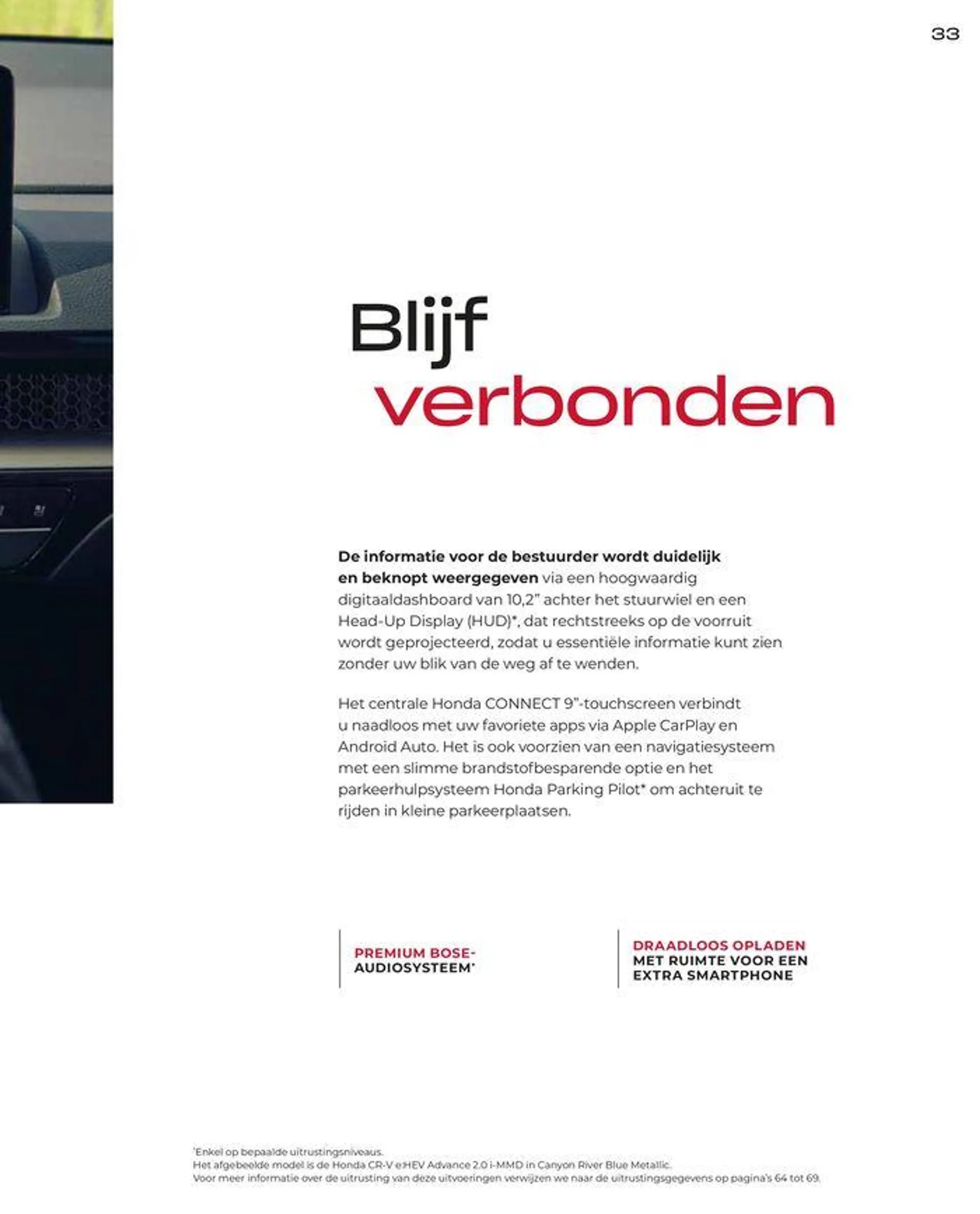 Honda CR-V e:HEV &amp; e:PHEV — Brochure van 28 juni tot 12 juli 2024 - Folder pagina 33