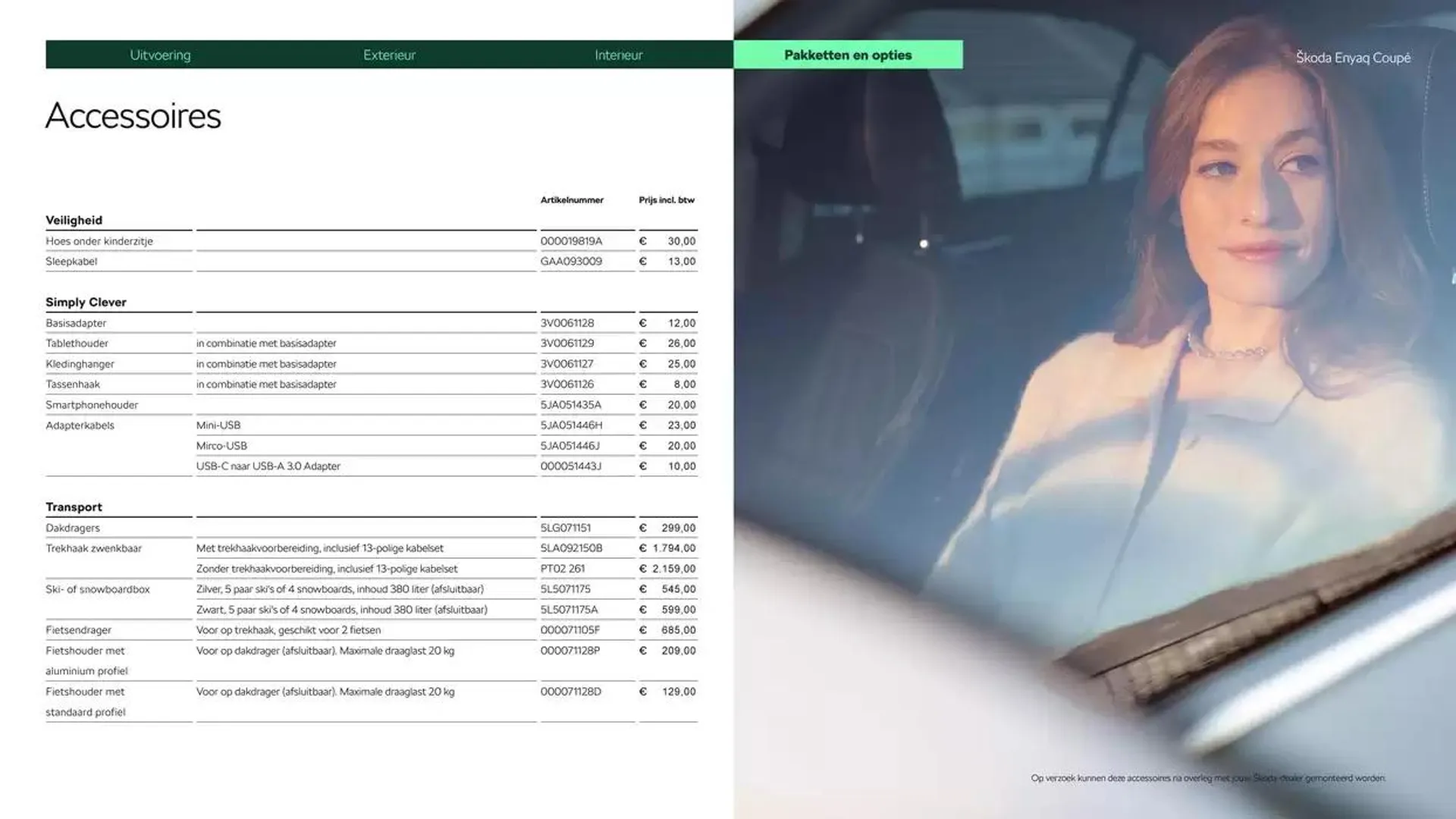 Škoda Enyaq Coupé prijslijst per 1 oktober 2024 van 11 december tot 11 december 2025 - Folder pagina 14