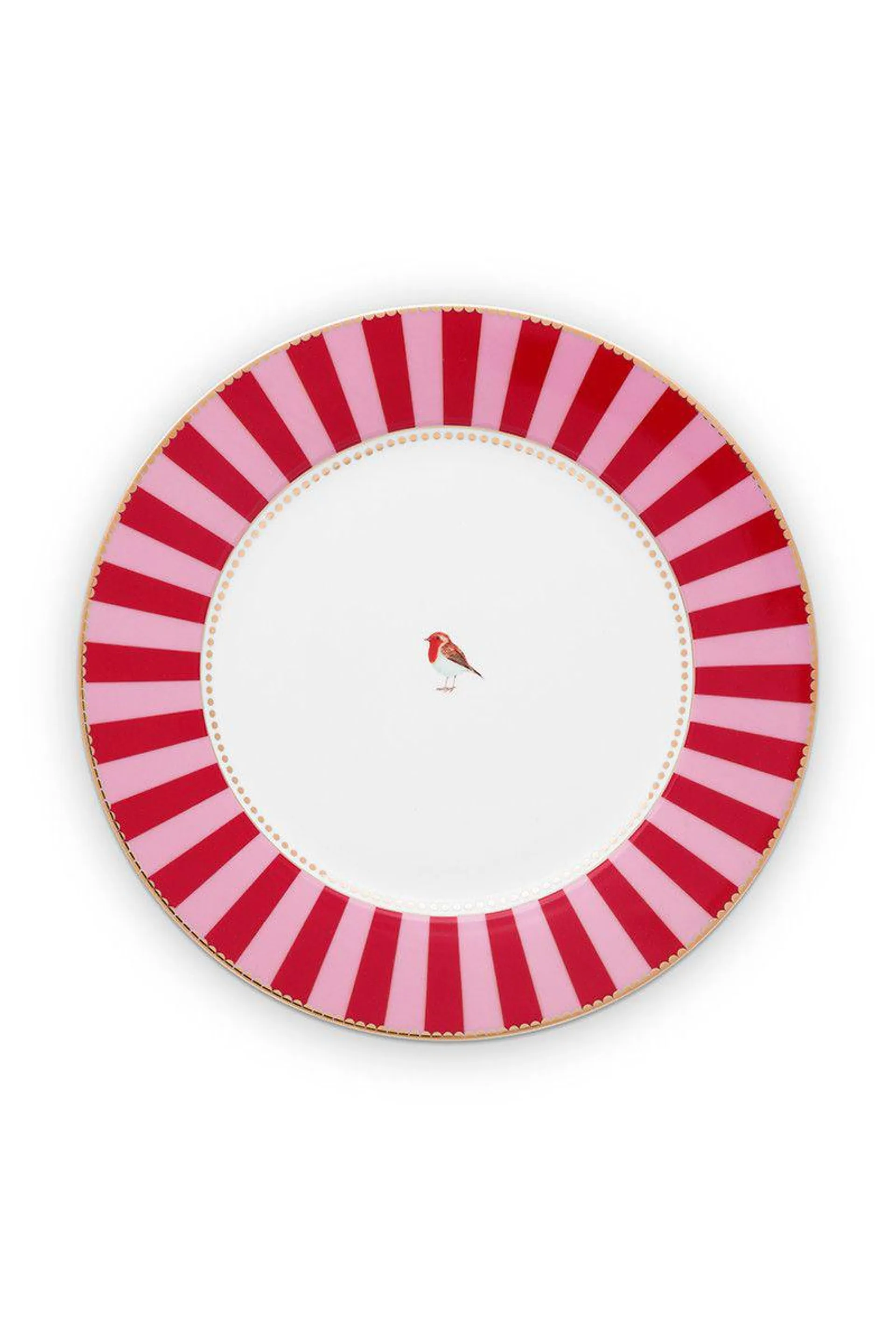 Love Birds Dinerbord Rood/Roze 26,5 cm