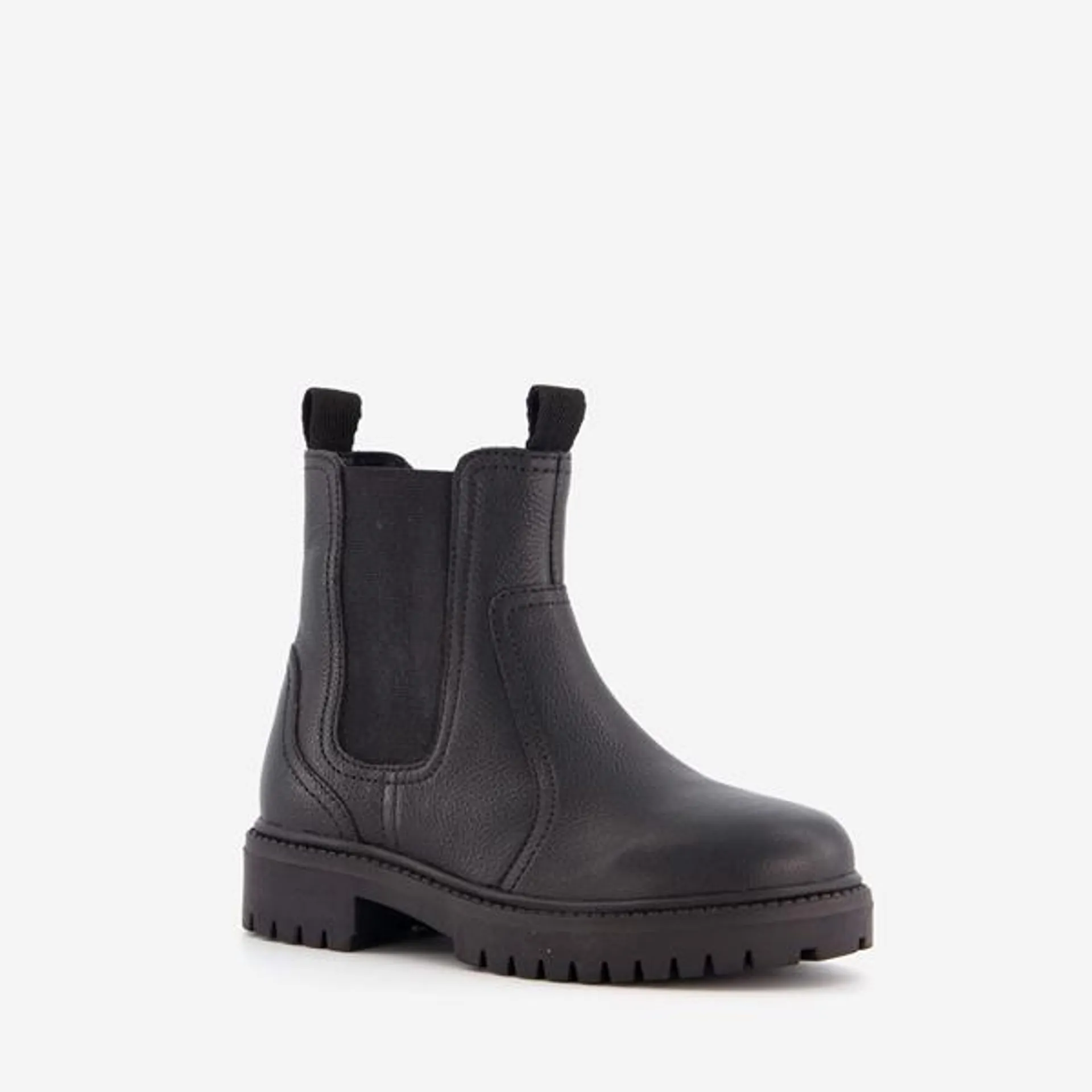 Hush Puppies leren kinder Chelsea boots zwart