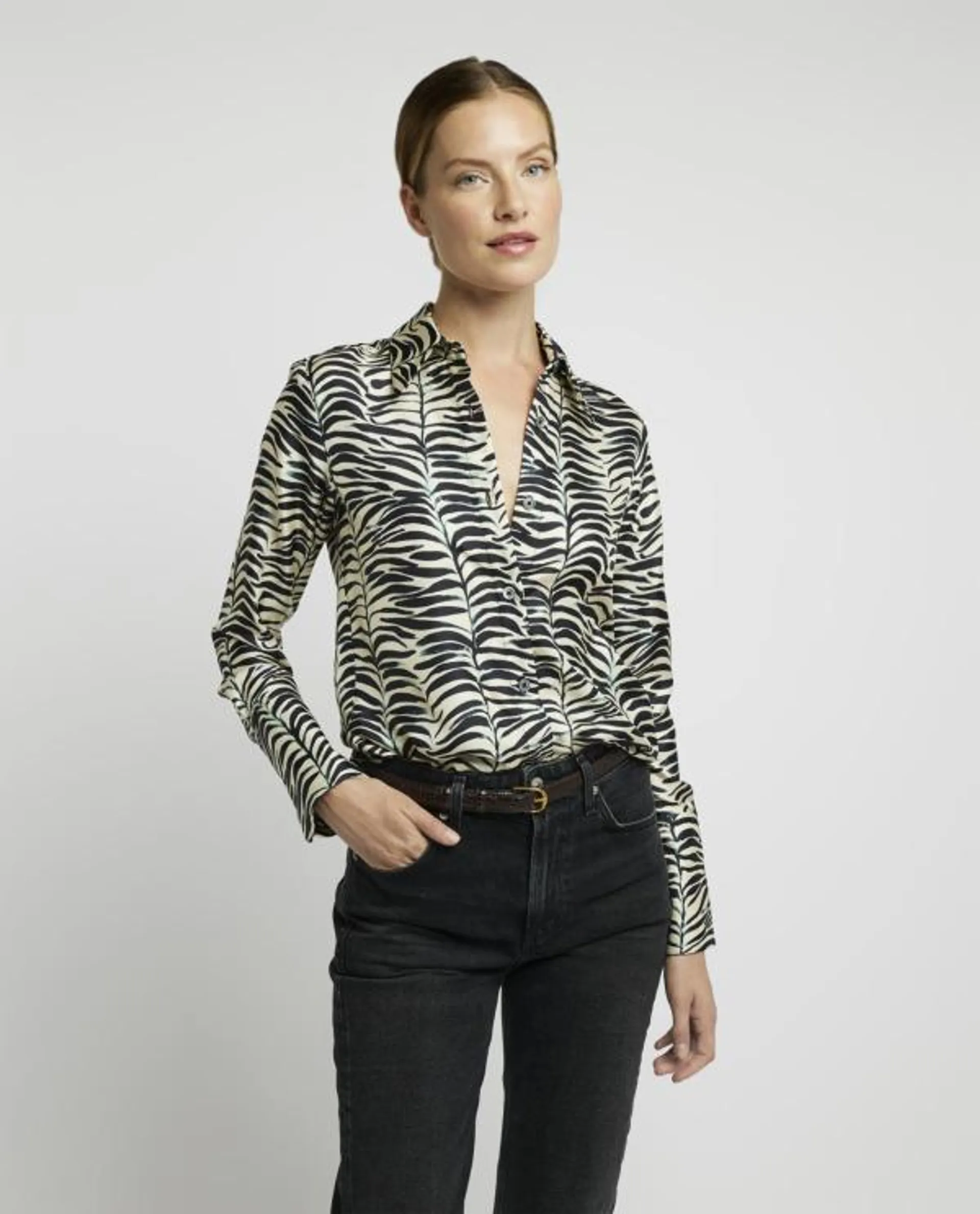 Zijden blouse