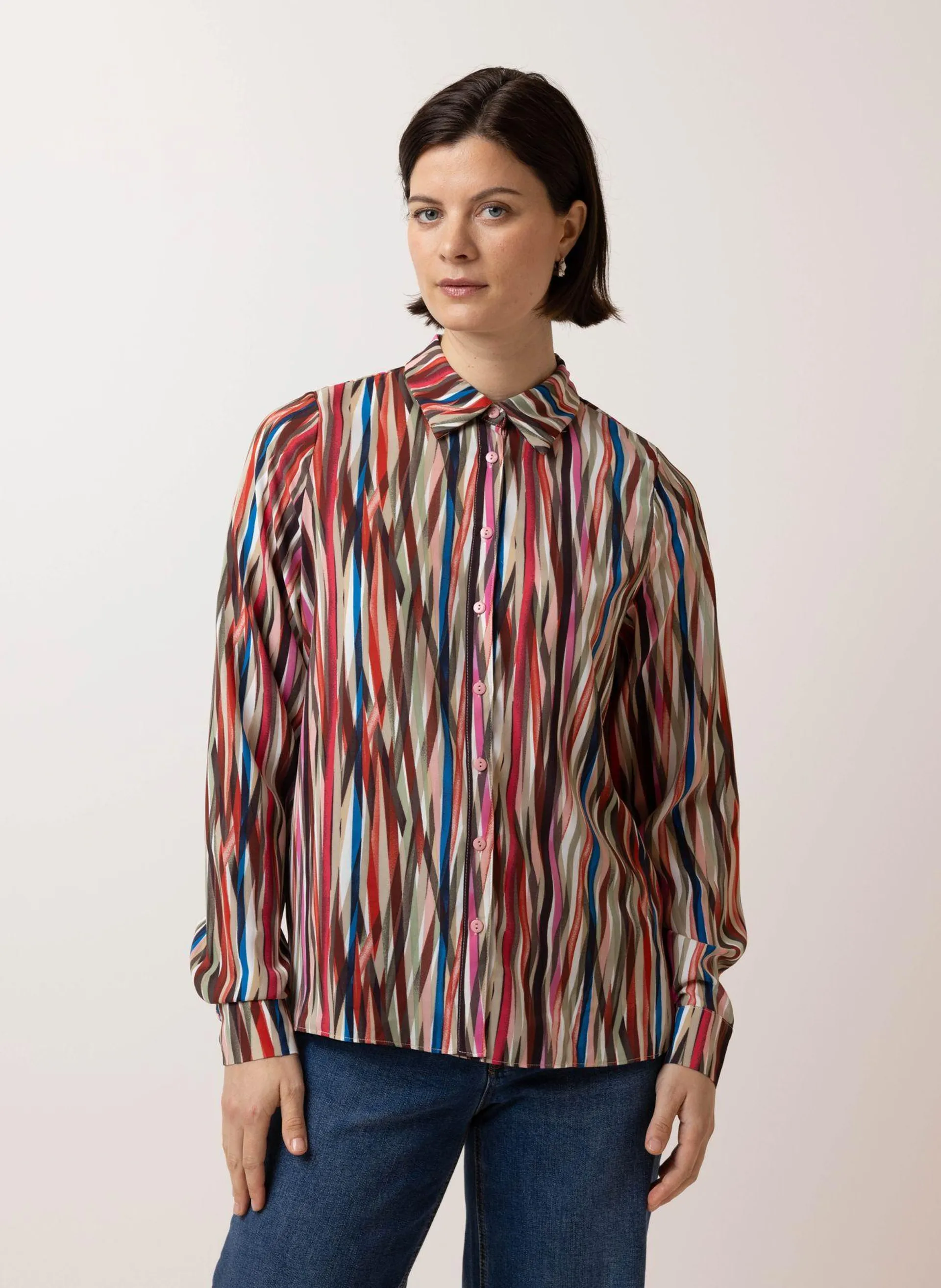 Meerkleurige blouse