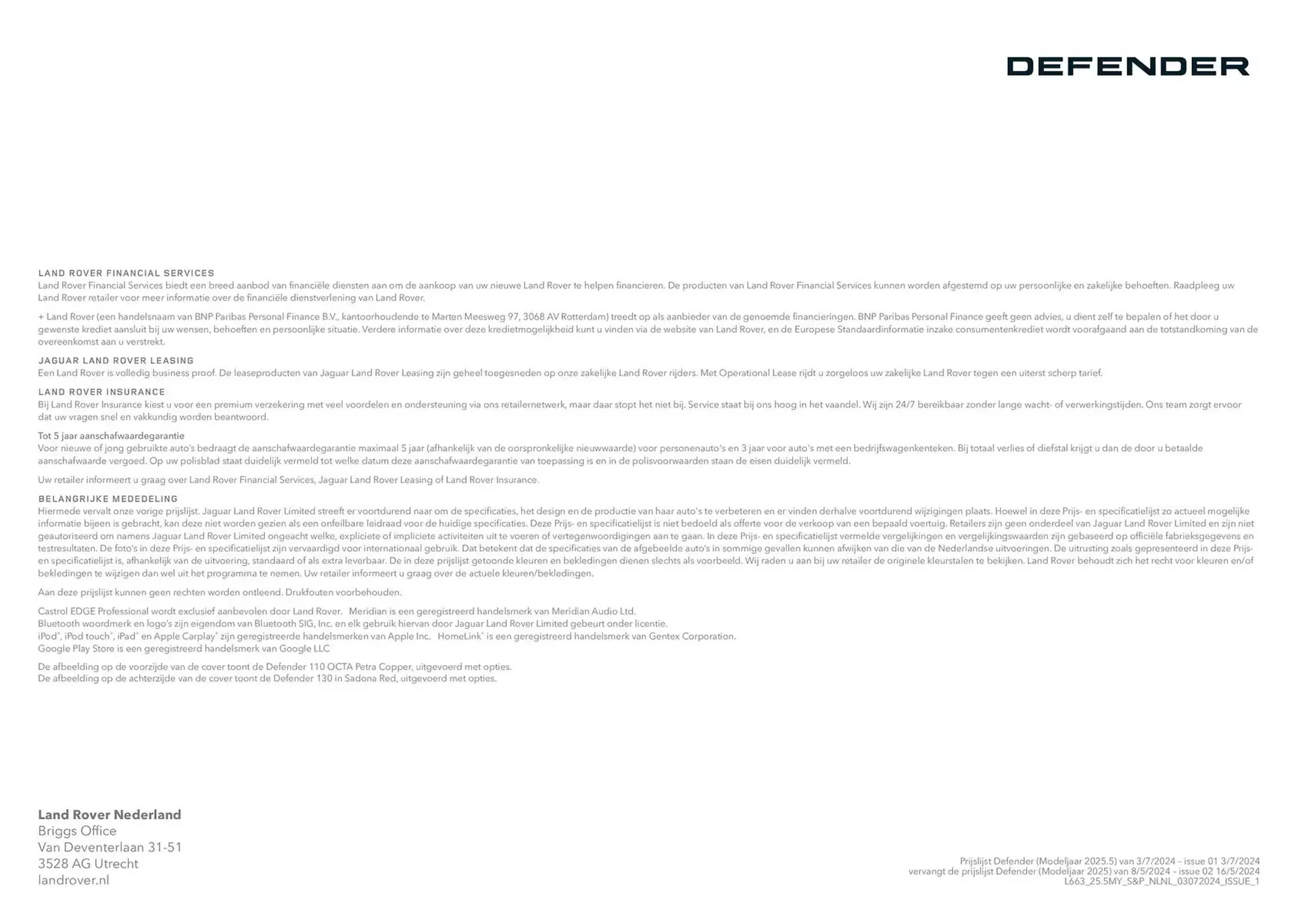 Land Rover folder van 20 november tot 30 juni 2025 - Folder pagina 28
