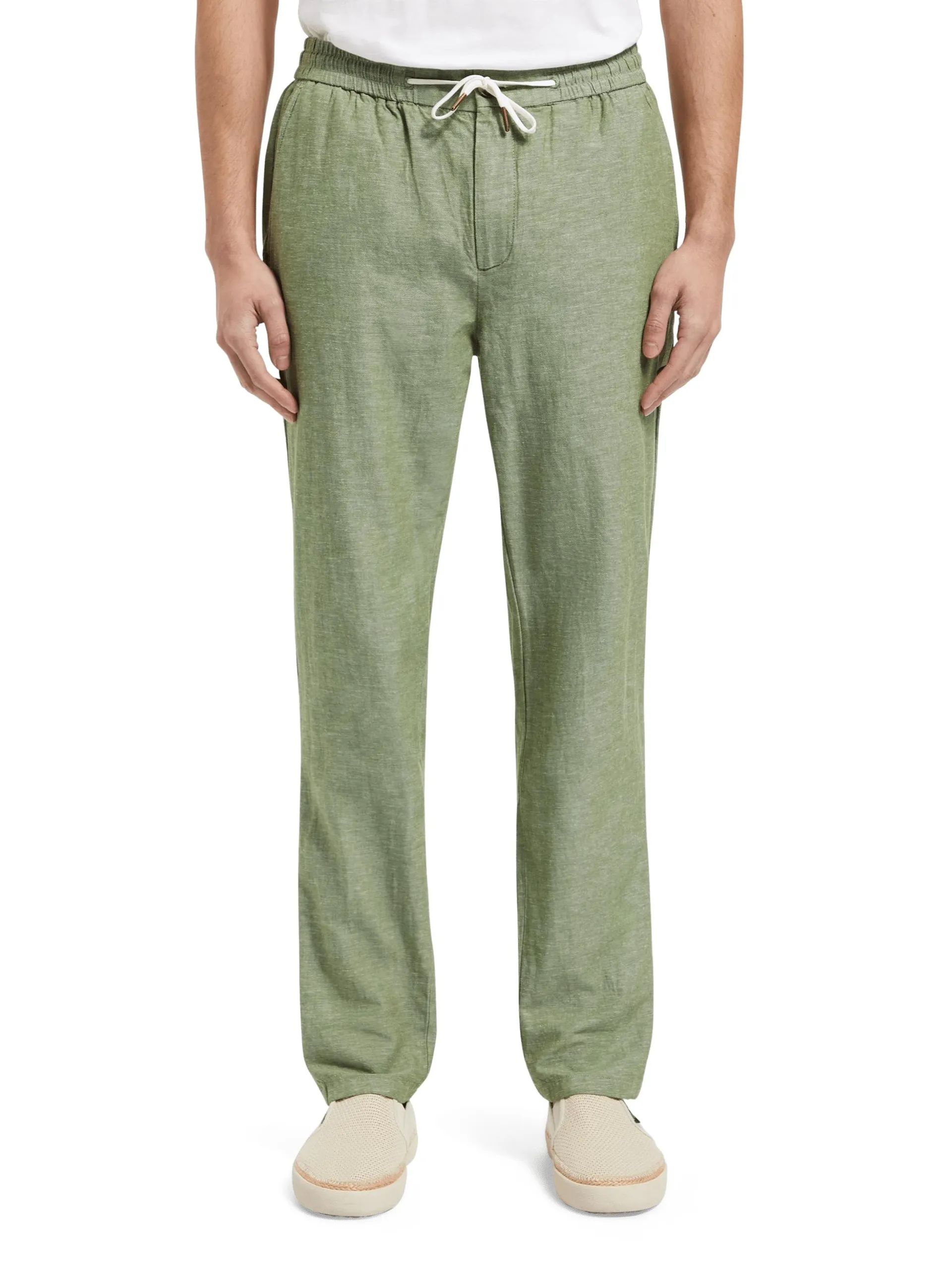 Warren straight leg linen-blended jogger