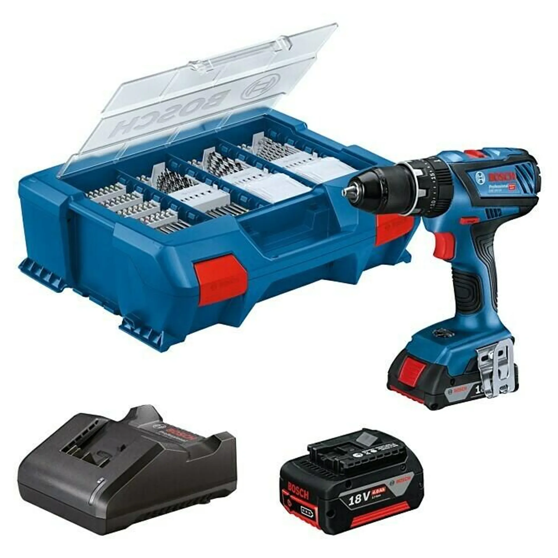 Bosch Professional AMPShare 18V Accuklopboorschroefmachine GSB Set