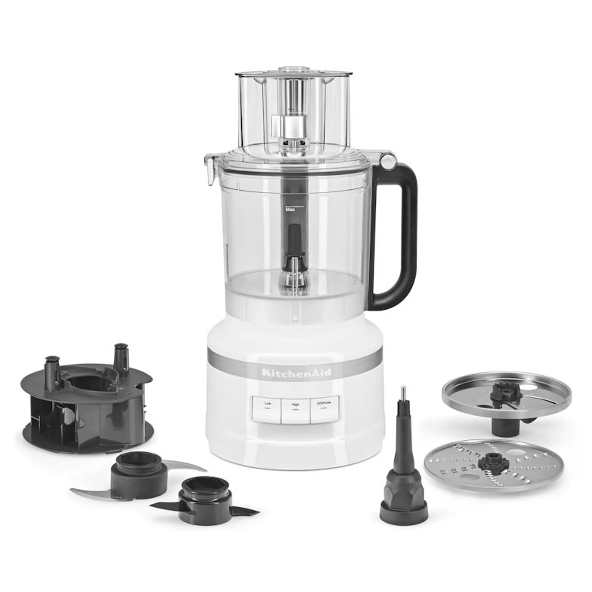 KitchenAid Foodprocessor 3 5KFP1318EWH, 1 l, Kunststof, 22 x 22 x 46,4 cm, wit