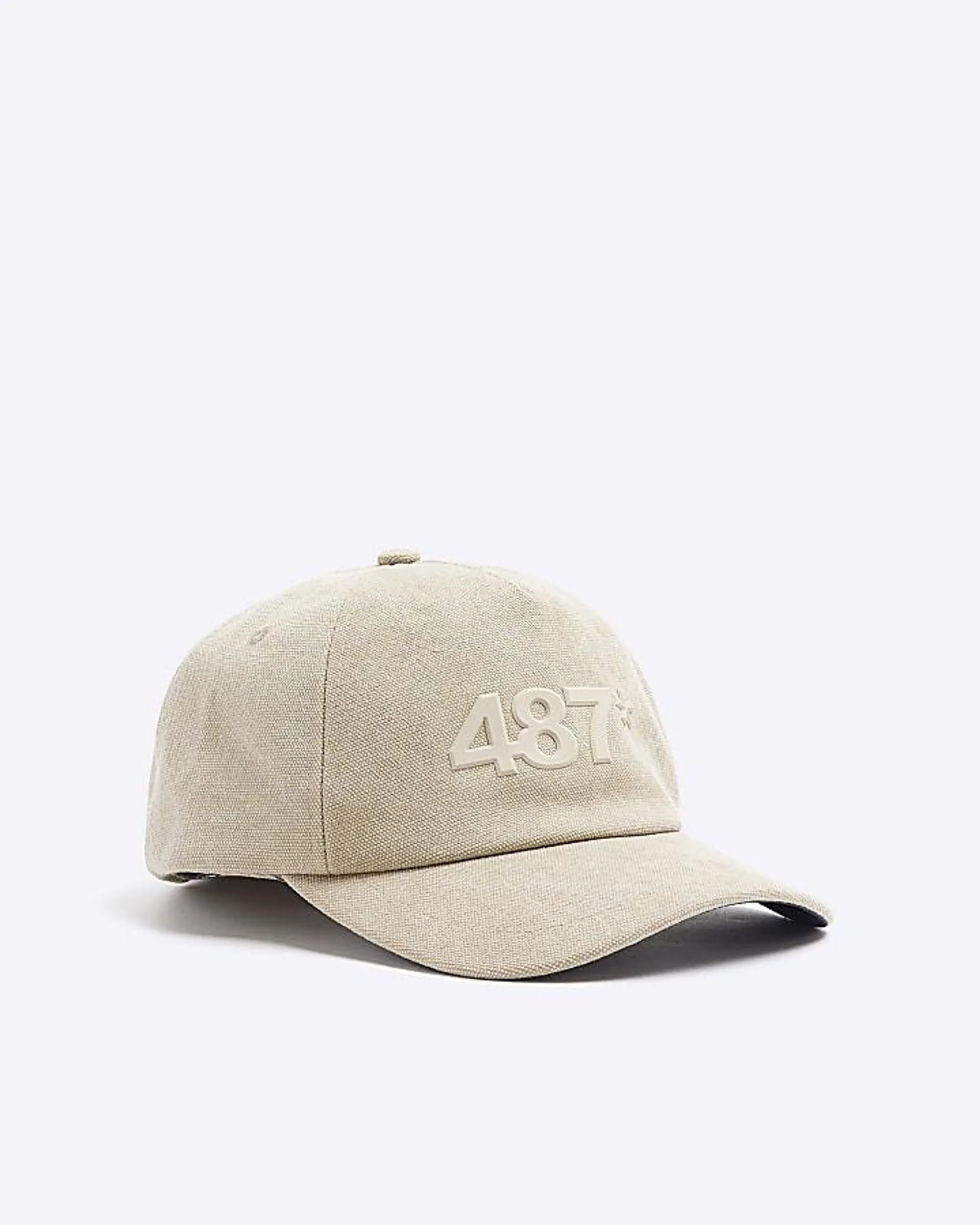 Stone canvas embossed cap