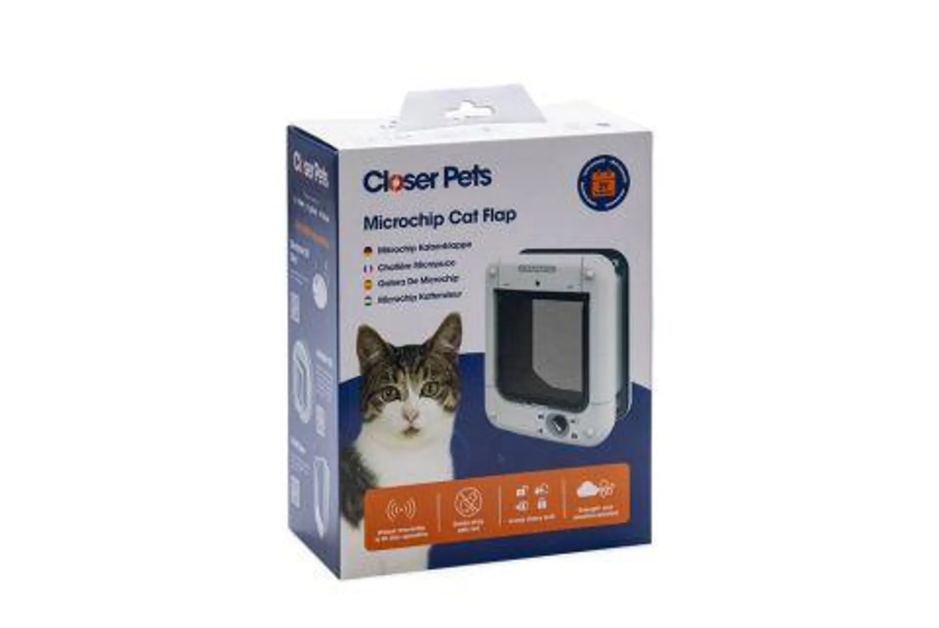 Closer Pets 360 Microchip - Kattenluik - 24,5x19x10 cm - Wit