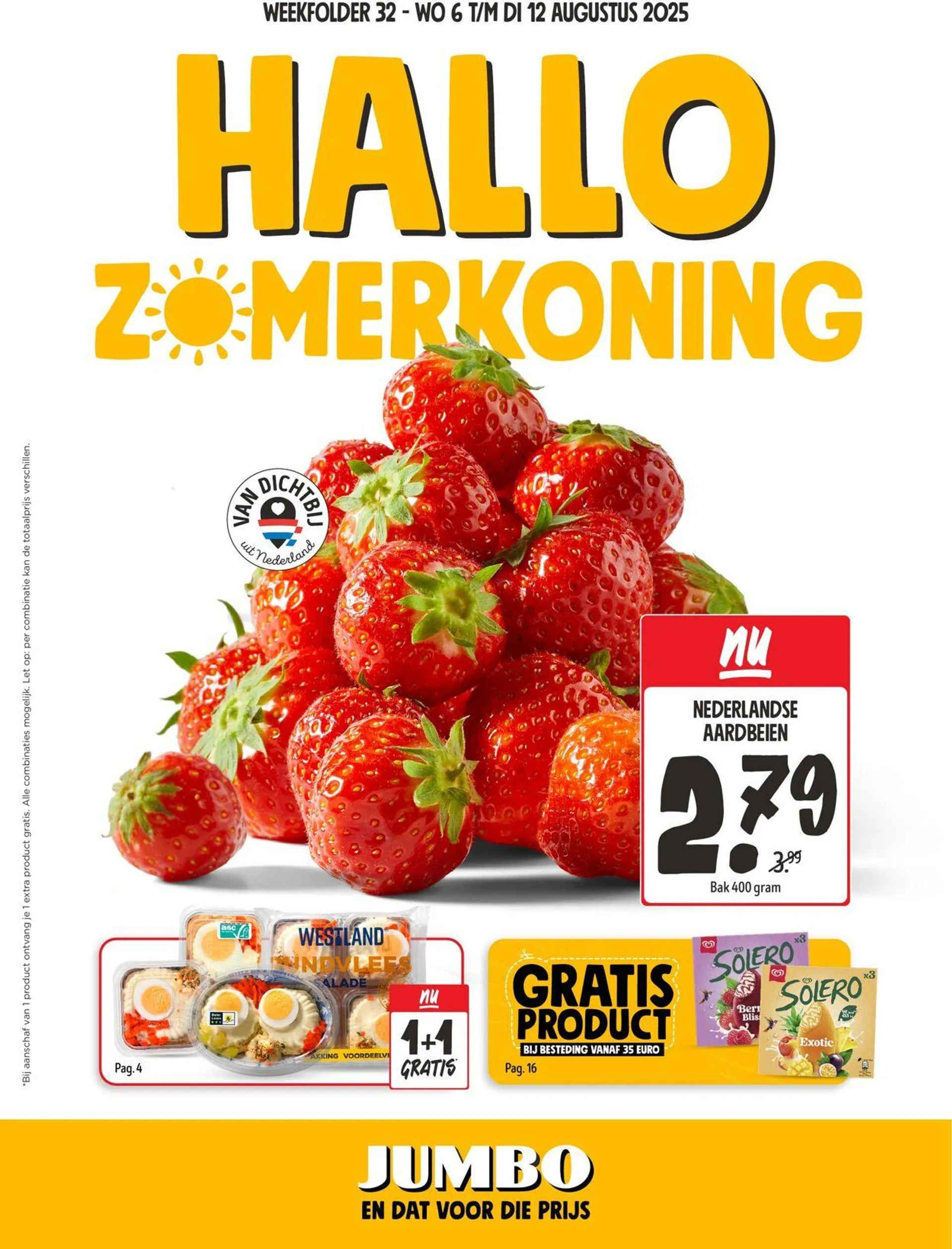 Jumbo Actuele folder van 6 augustus tot 12 augustus 2025 - Folder pagina 1
