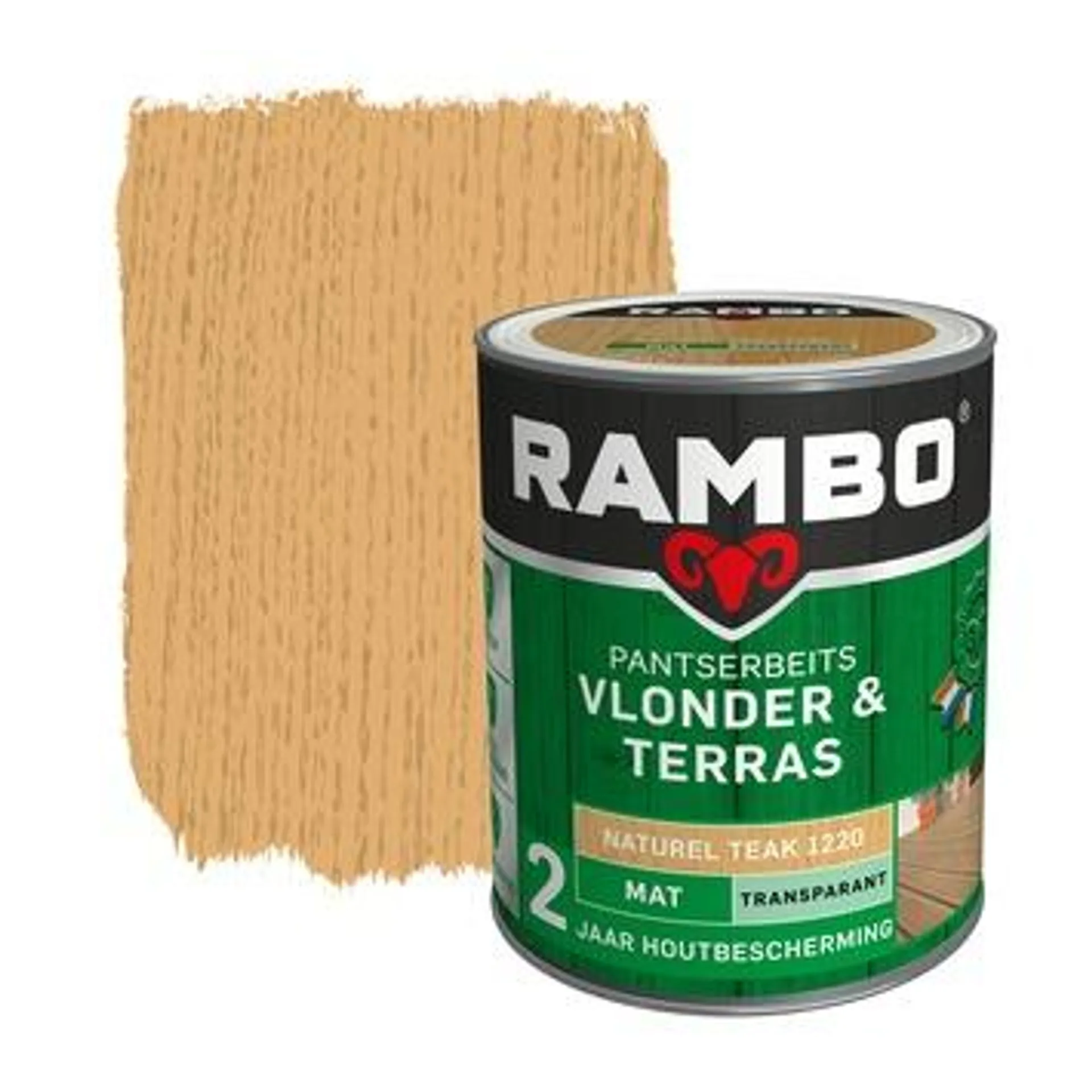 Rambo Pantserbeits Vlonder & Terras mat natural teak transparant 1 l