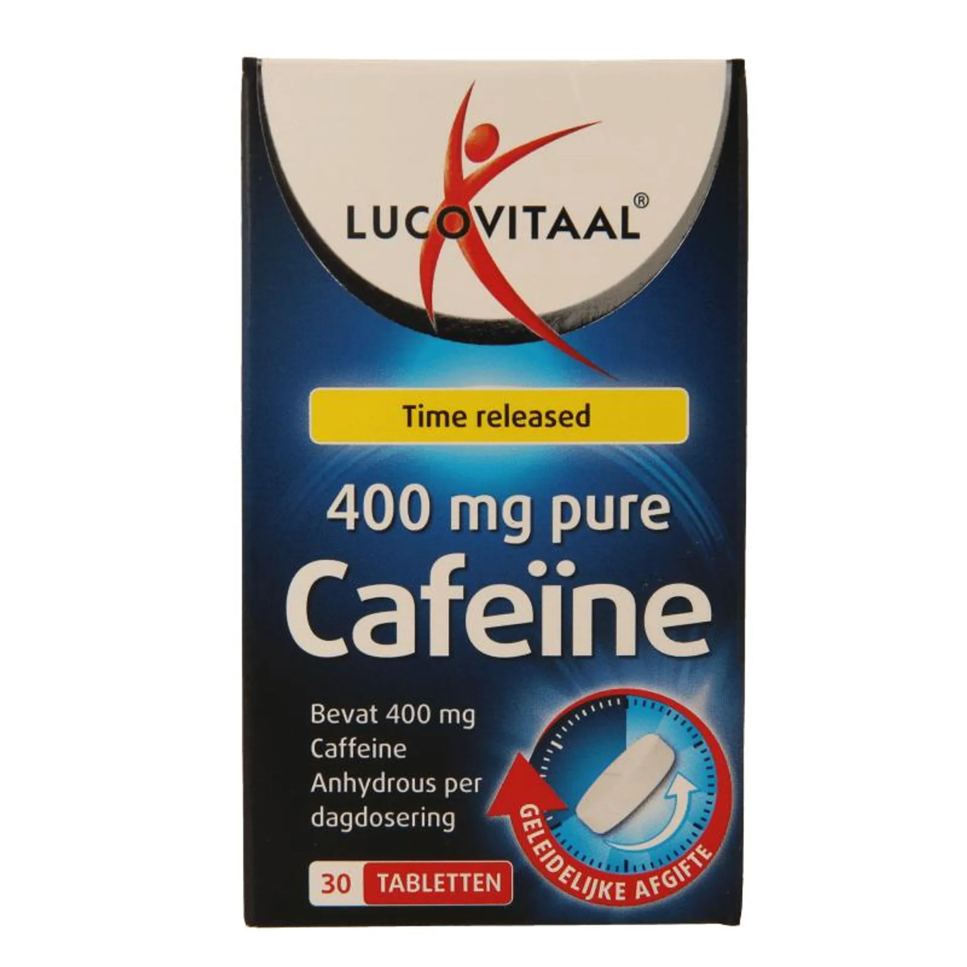 Lucovitaal Pure cafeine 30 tabletten