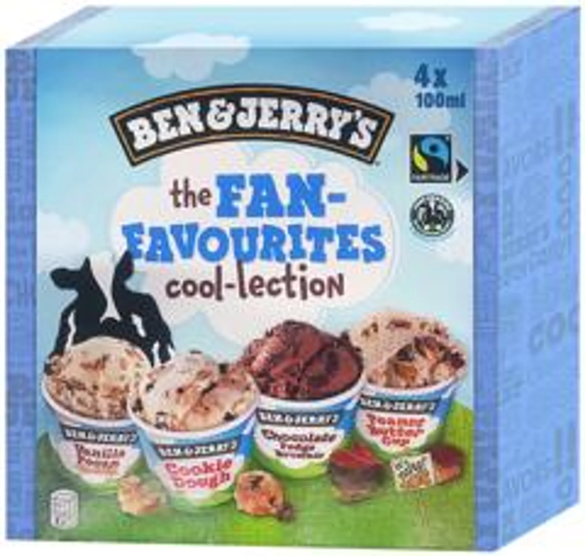 Ben & Jerry's The Fan-Favourites 4x100ml