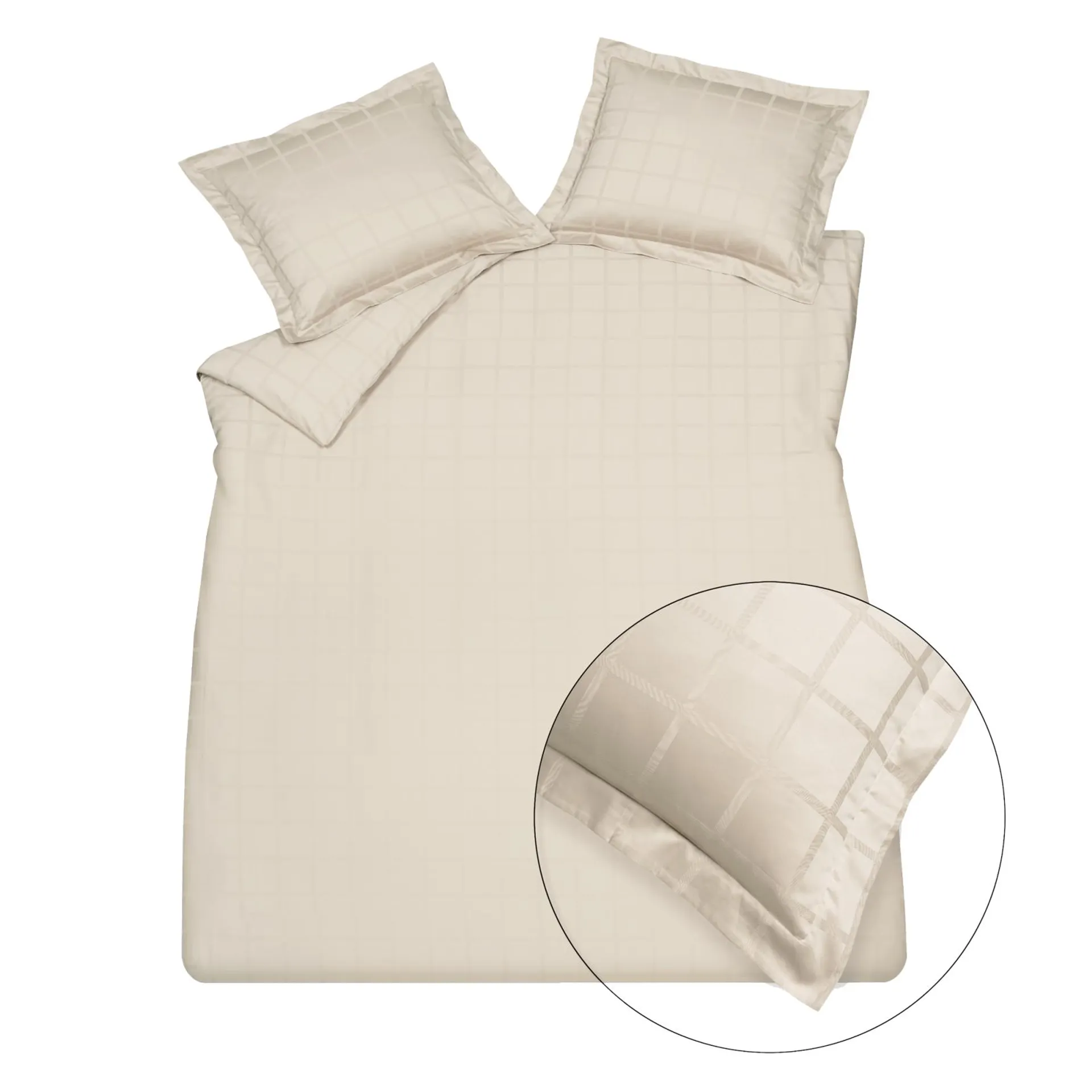 HOME 78 dekbedovertrek | cream tan