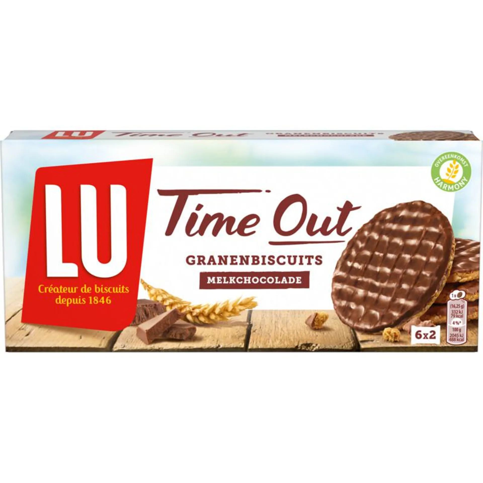 LU Time Out granenbiscuits melkchocolade