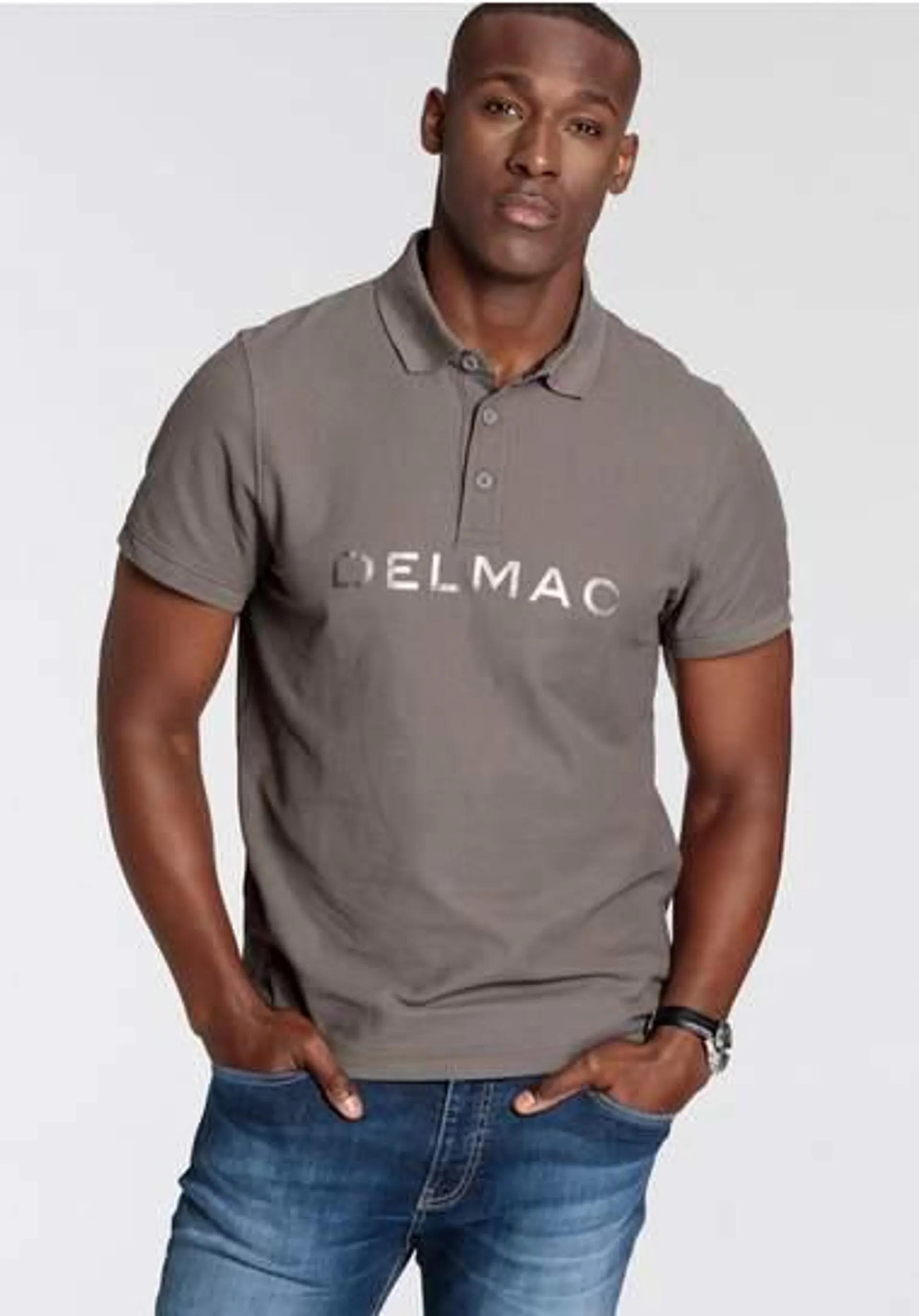 DELMAO Poloshirt met print