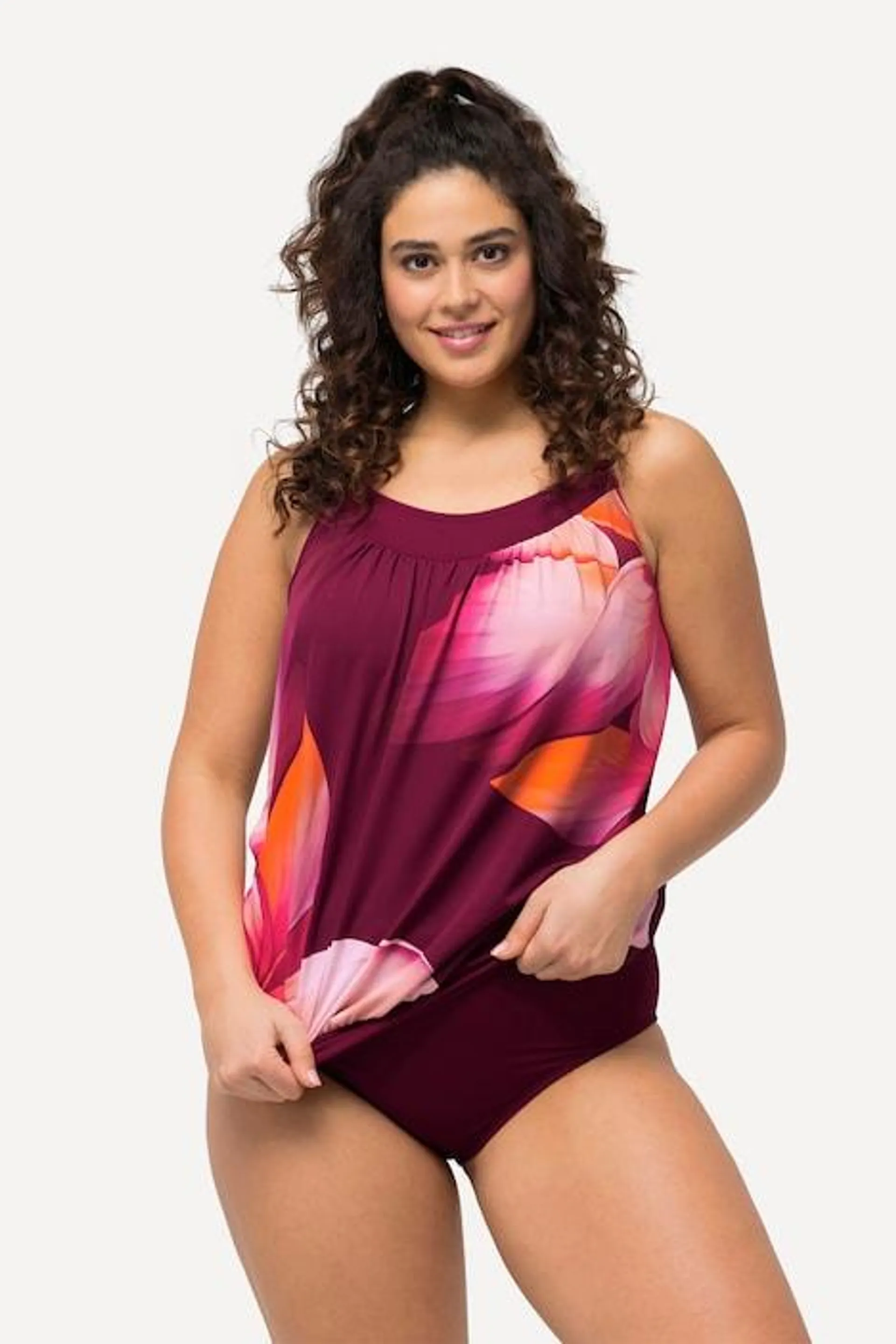 Tankini, Blüten, Softcups, Träger verstellbar, recycelt