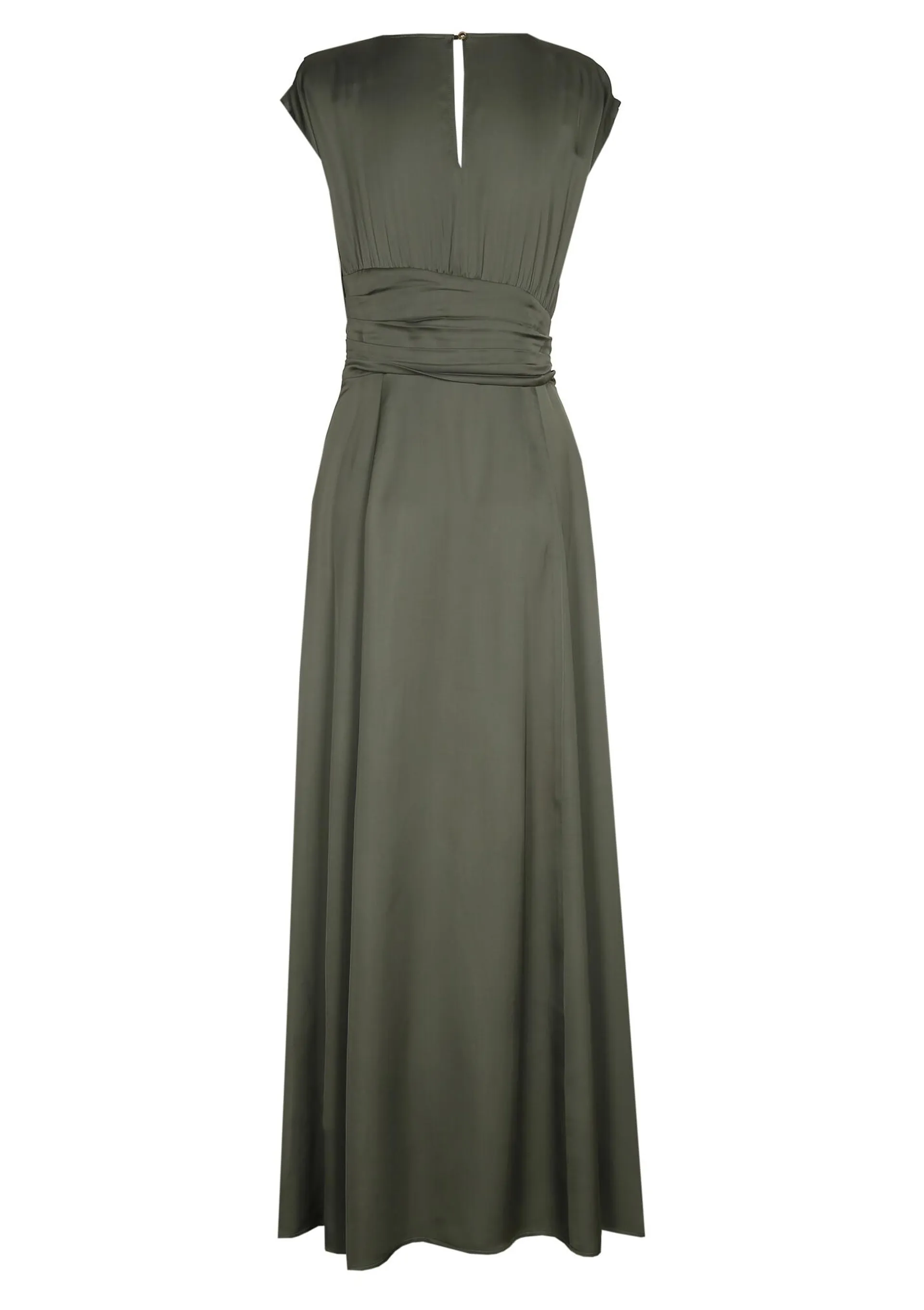 4177-63 / feestelijke maxi jurk in shiny viscose