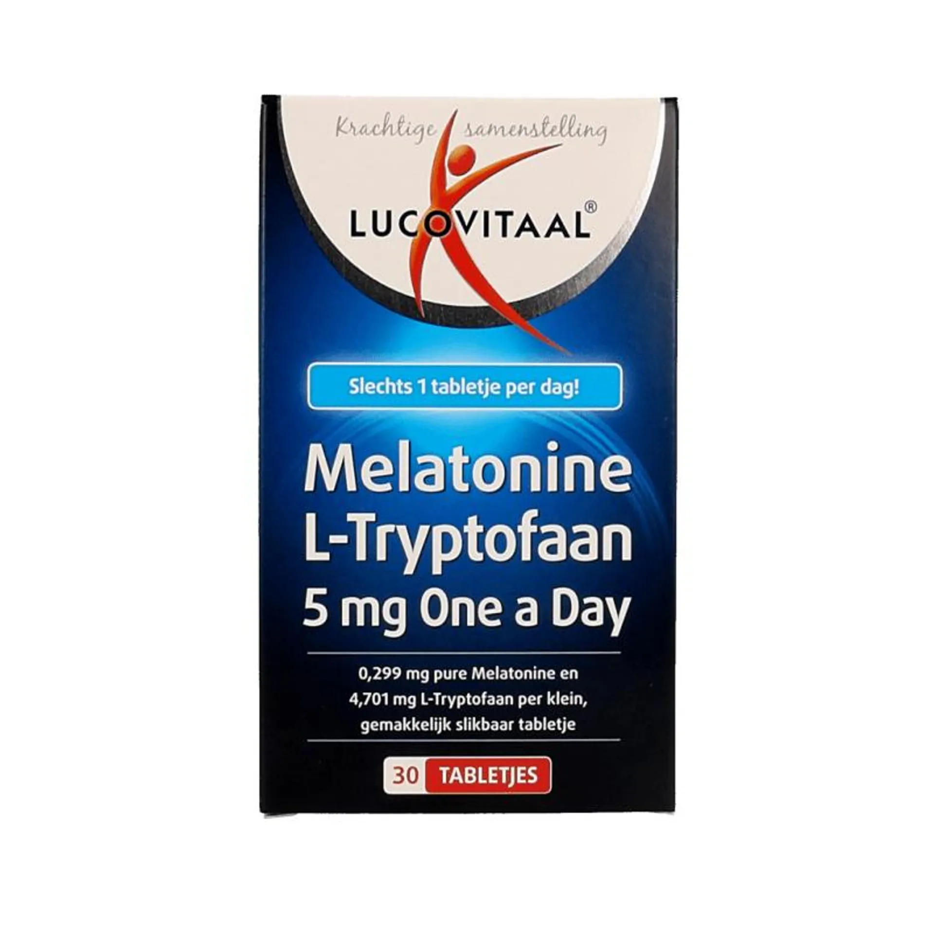 Lucovitaal Melatonine L-tryptofaan 5mg 30 tabletten