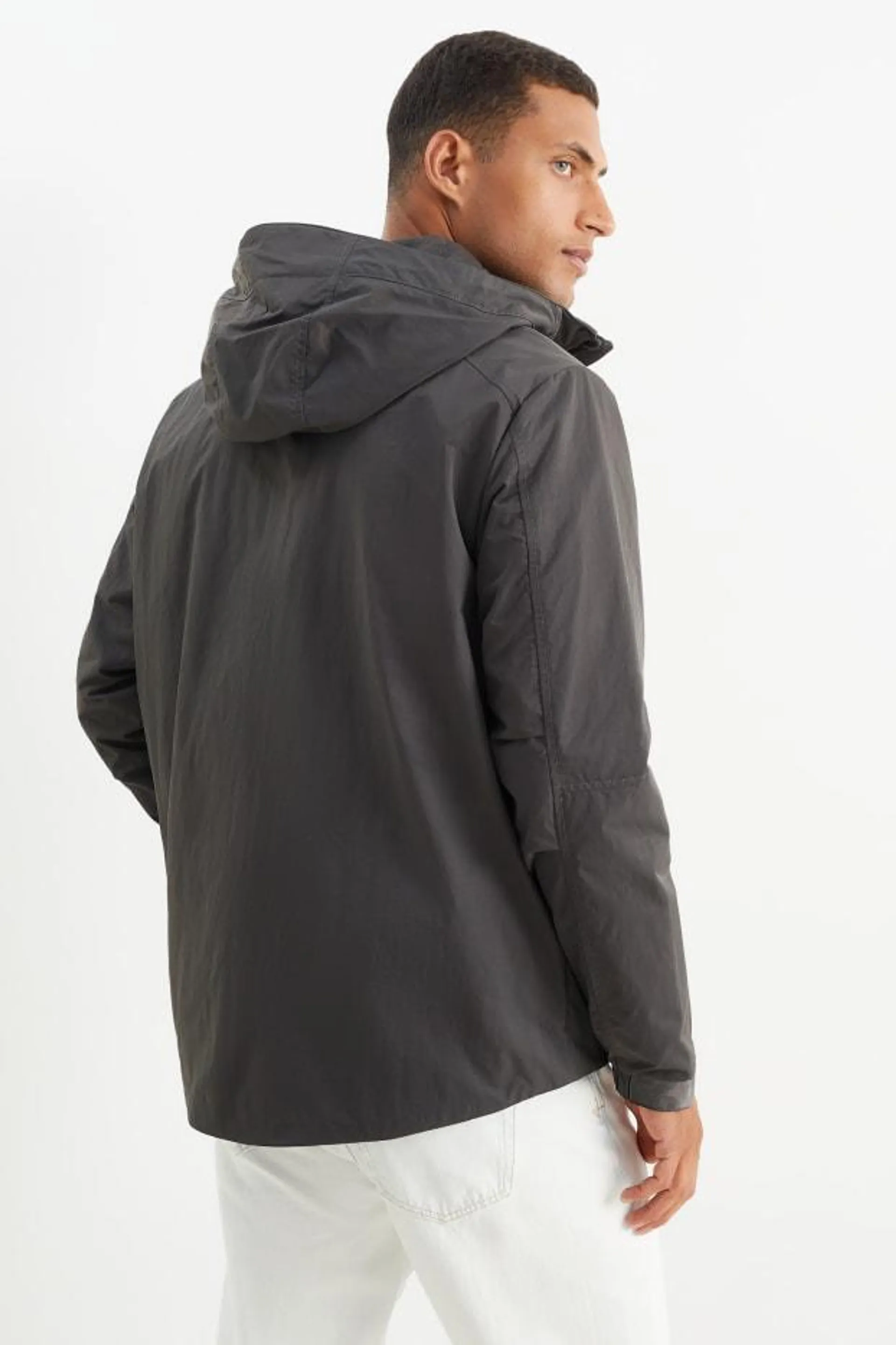 Jacket with hood - water-repellent