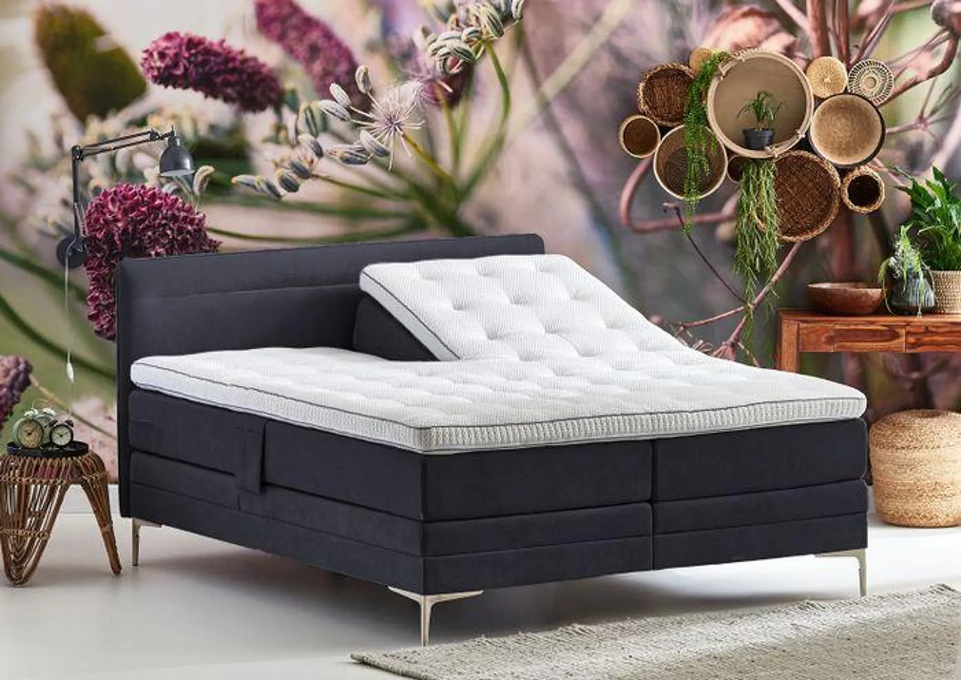 Cinderella Elektrische Boxspring Tender Wave Compleet - Antraciet