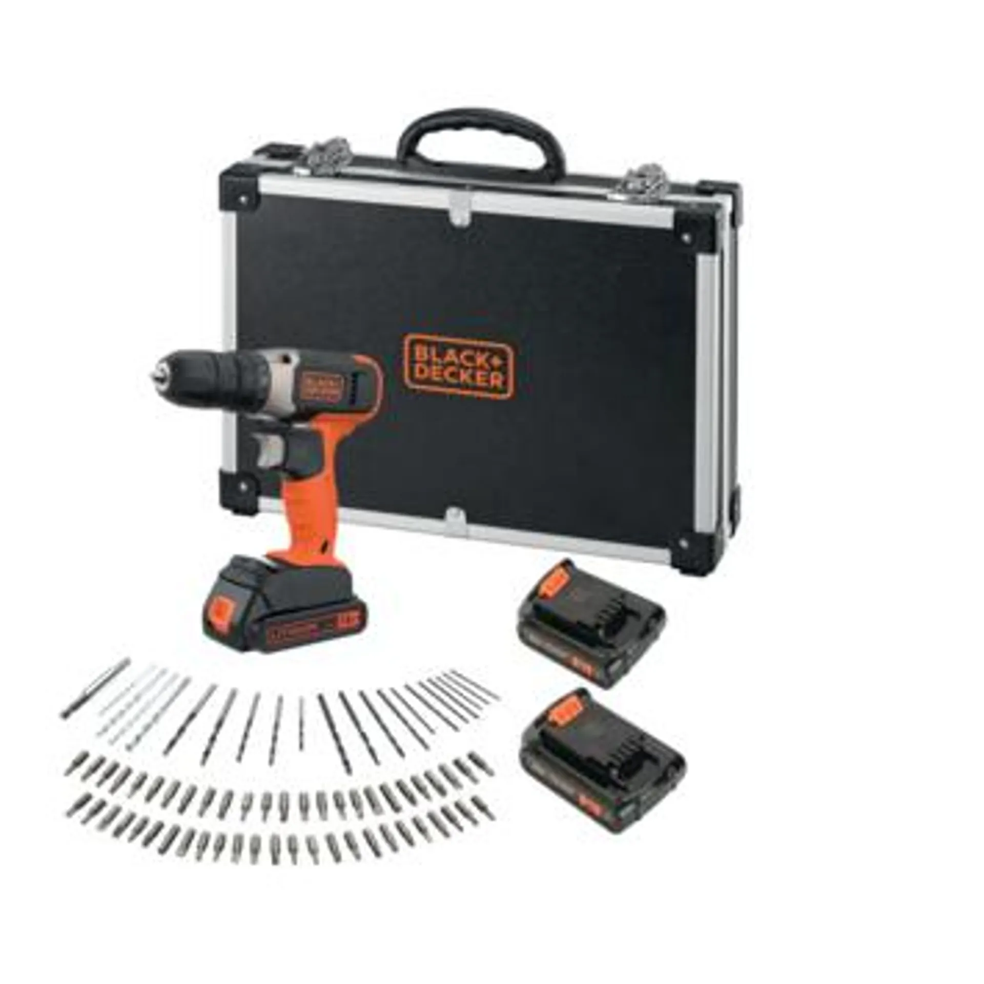 BLACK+DECKER accuboormachine BCD001C2AFC-QW + 72-delige accessoireset