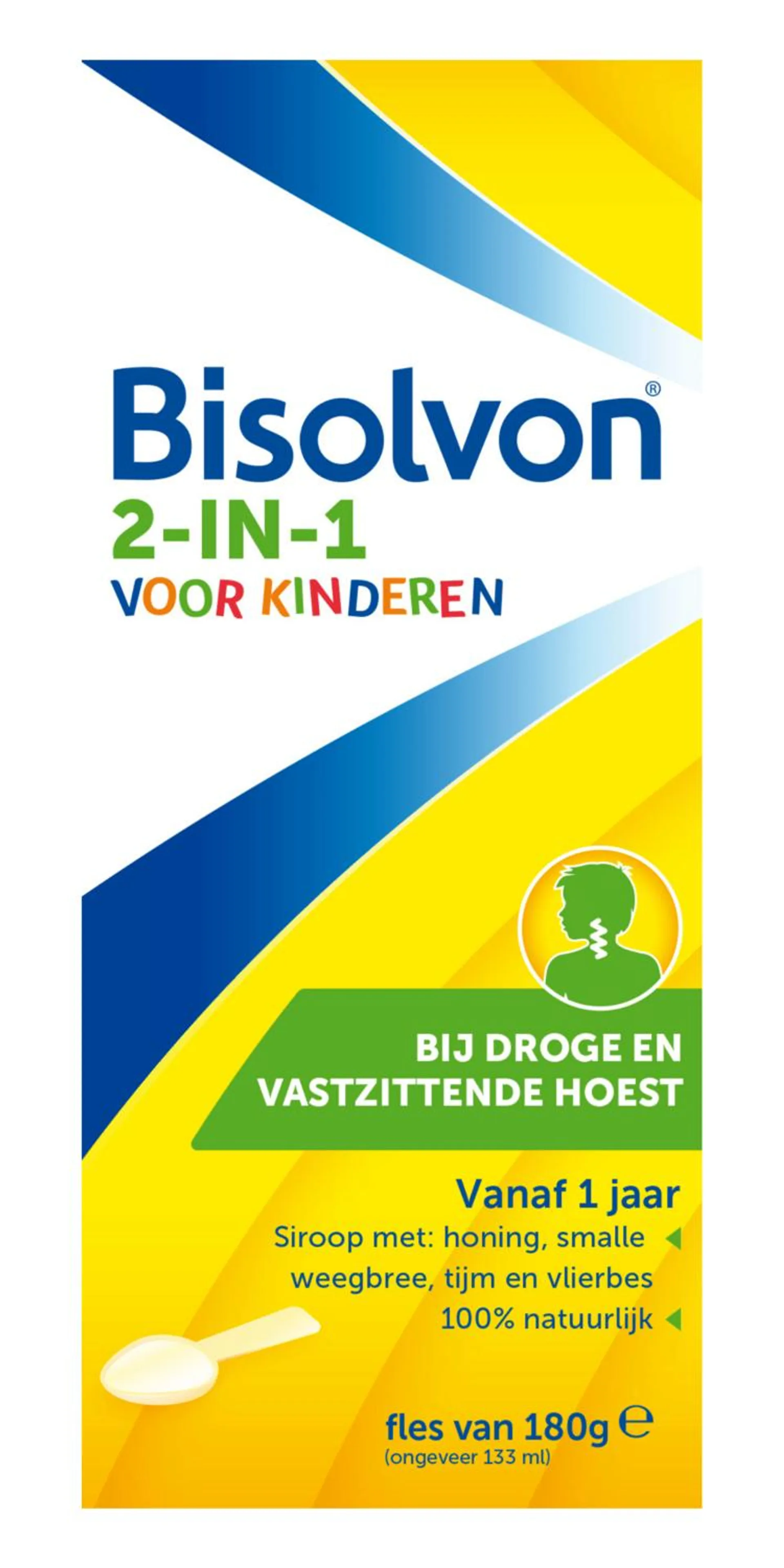 Bisolvon Drank 2-in-1 kind 133 milliliter