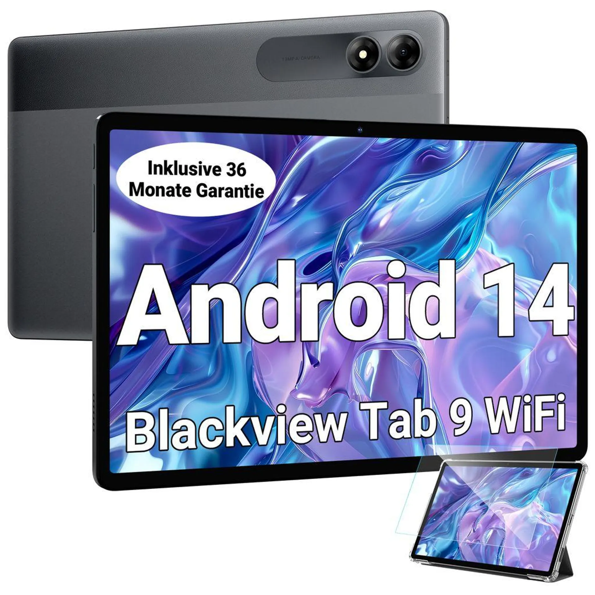 Blackview Tab9 WiFi Android 14 Tablet FHD+ 11 Zoll großes display, 18GB+256GB(2TB) Octa-Core T606 Widevine L1 Gaming Tablet 13MP+5MP, 8200mAh