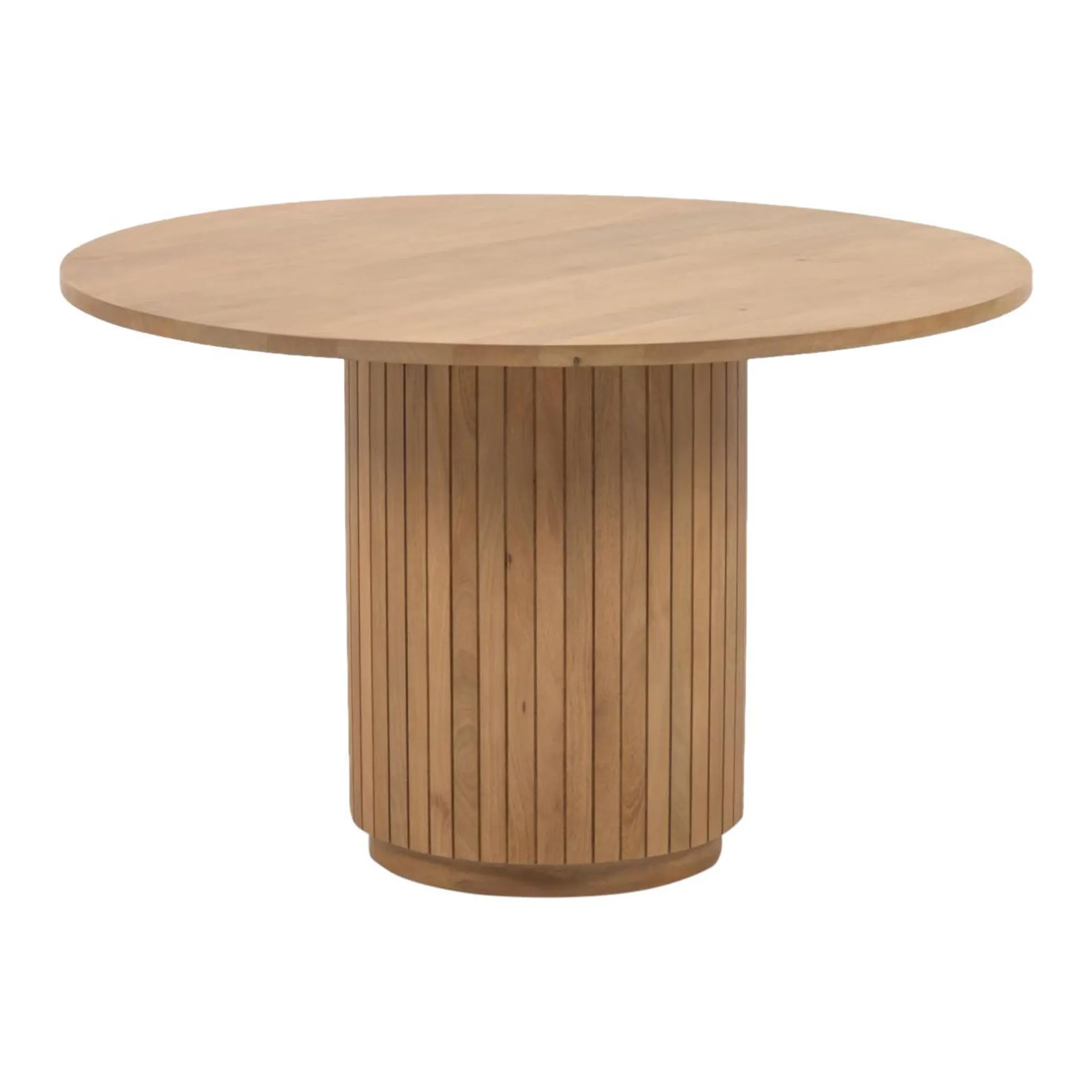 Kave Home Licia Eettafel - Ø 120 cm - Bruin