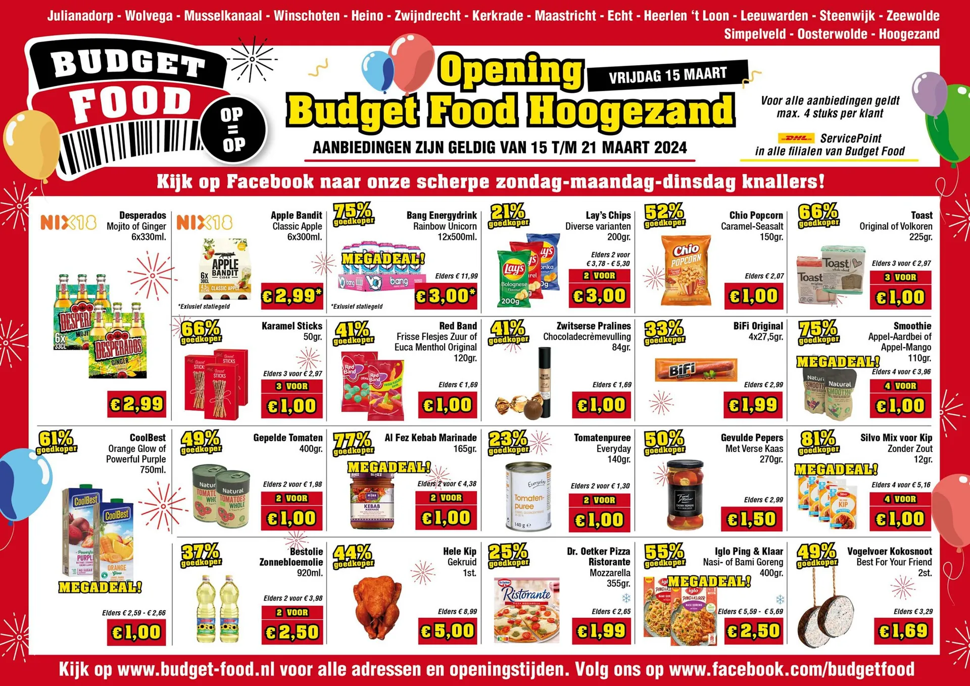 Budget Food folder van 15 maart tot 21 maart 2024 - Folder pagina 1