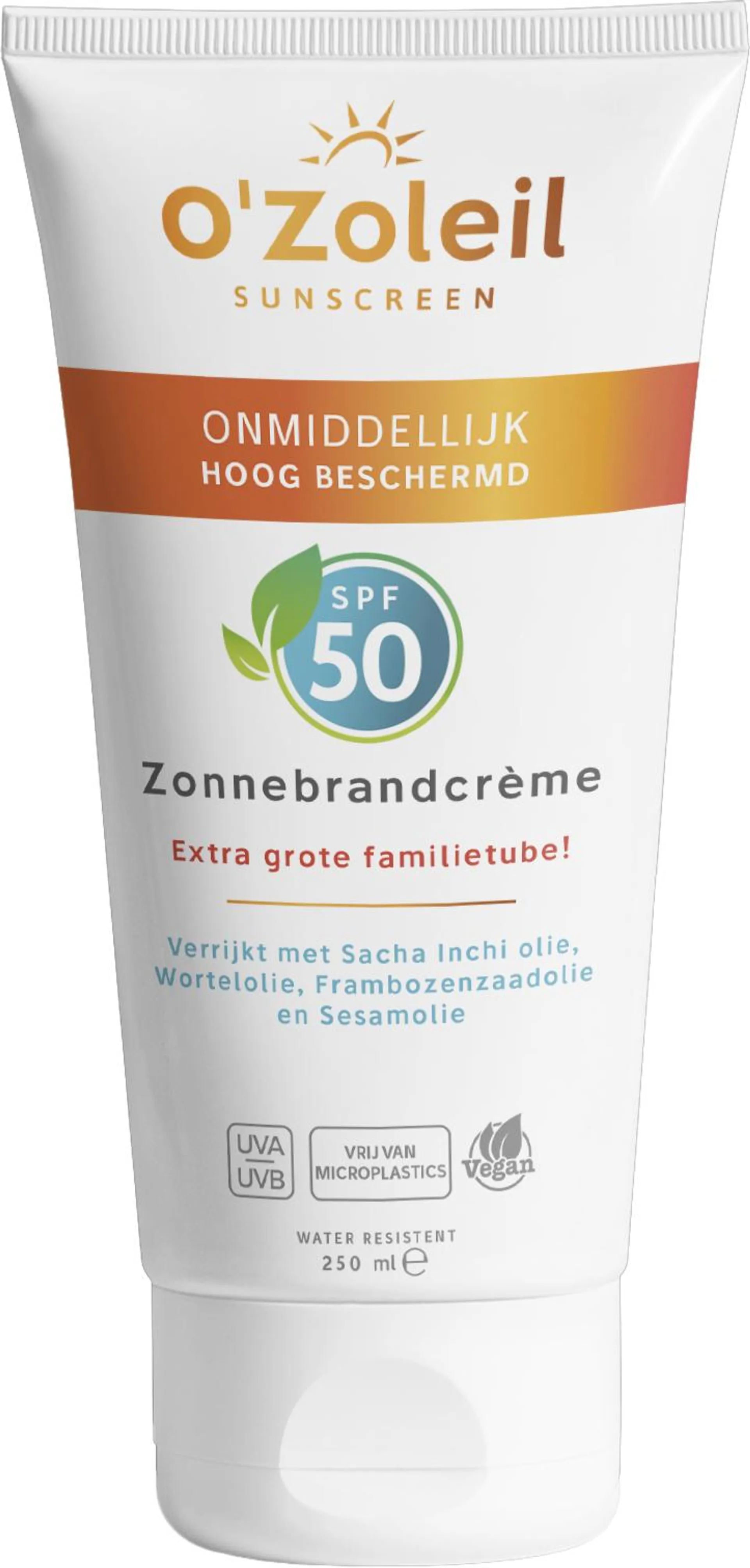 O'Zoleil Zonnebrandcrème 50SPF 250ml