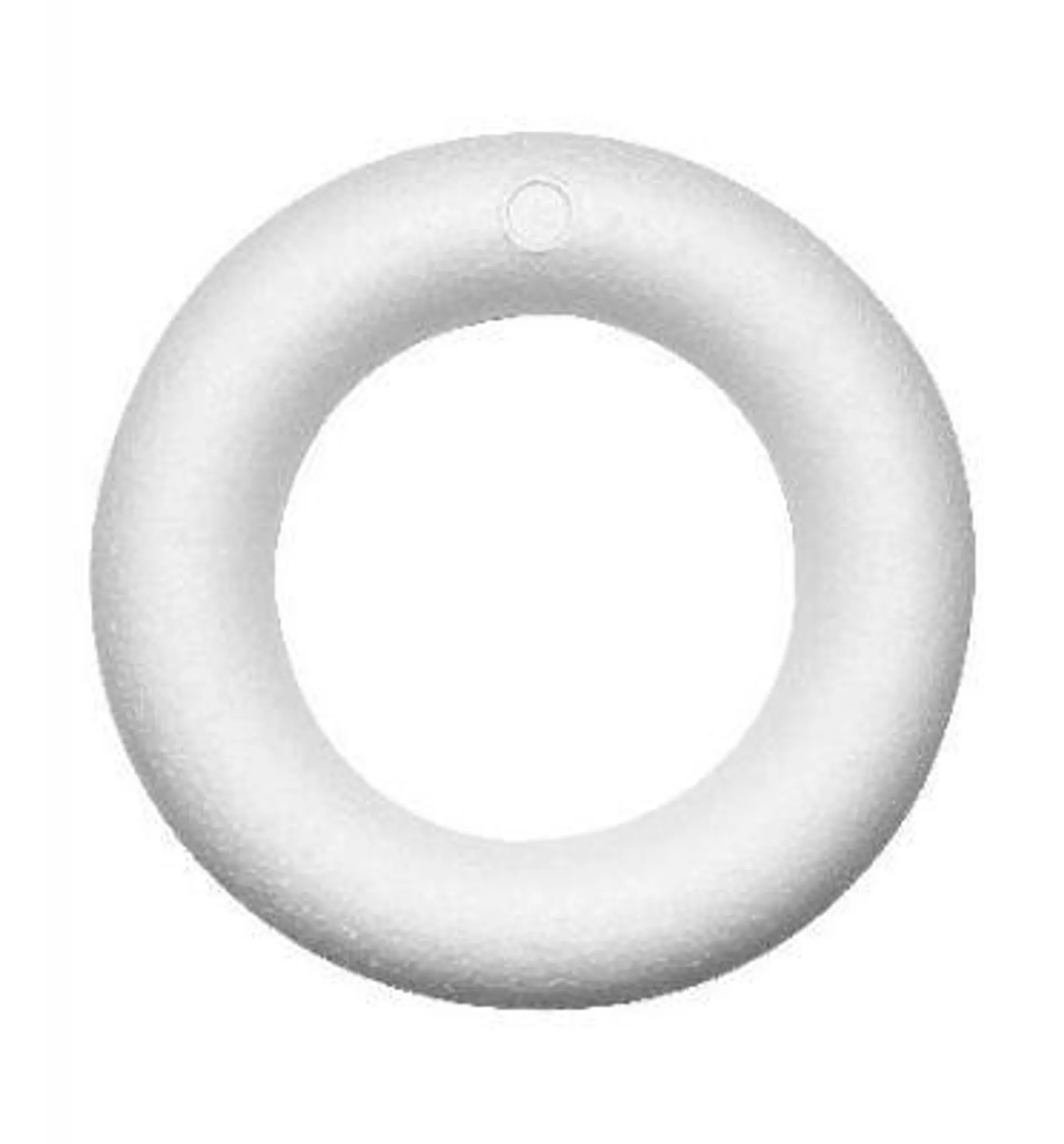 Piepschuim ring met platte kant - 25 cm