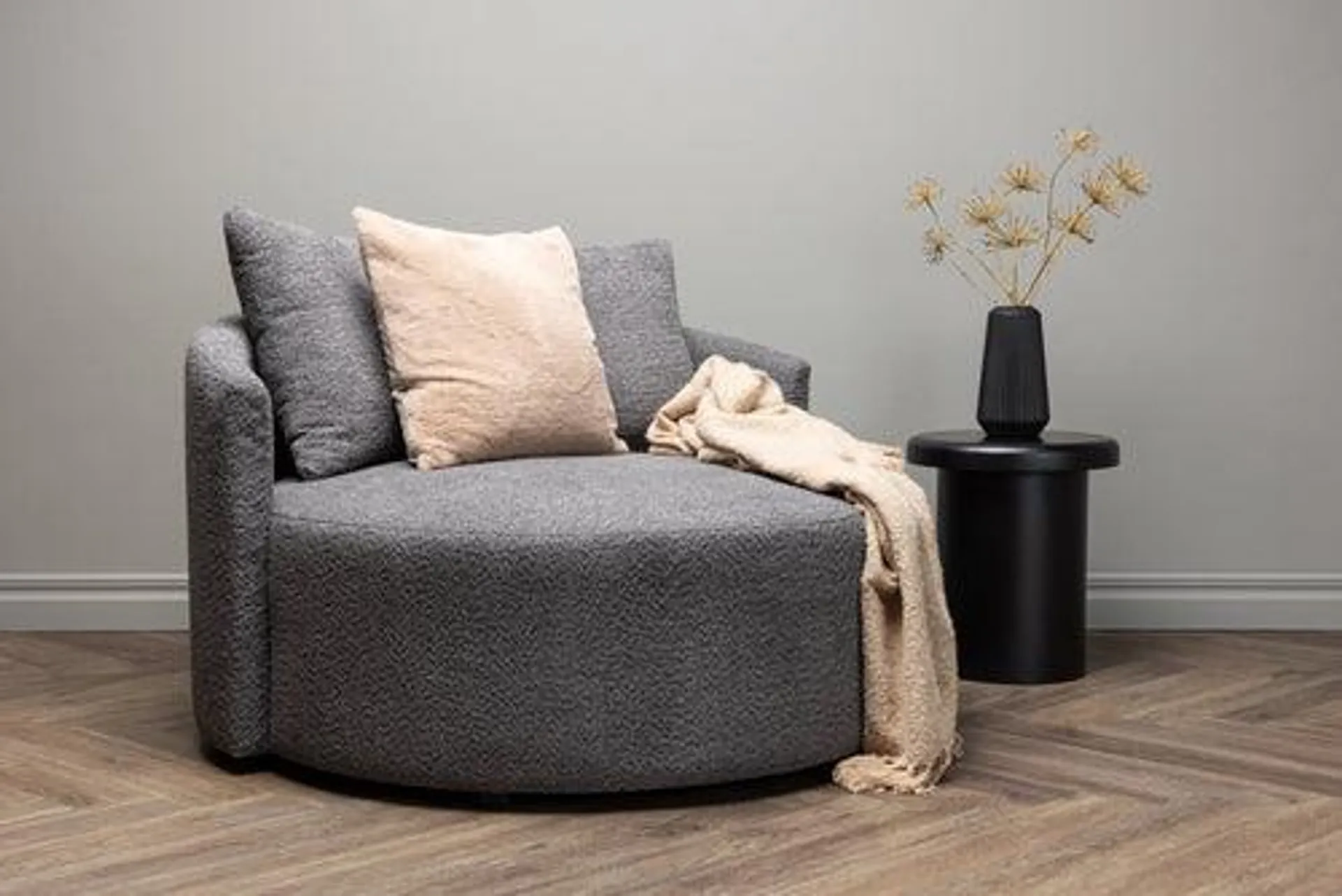 Vaian Loungefauteuil XXL - Grijs