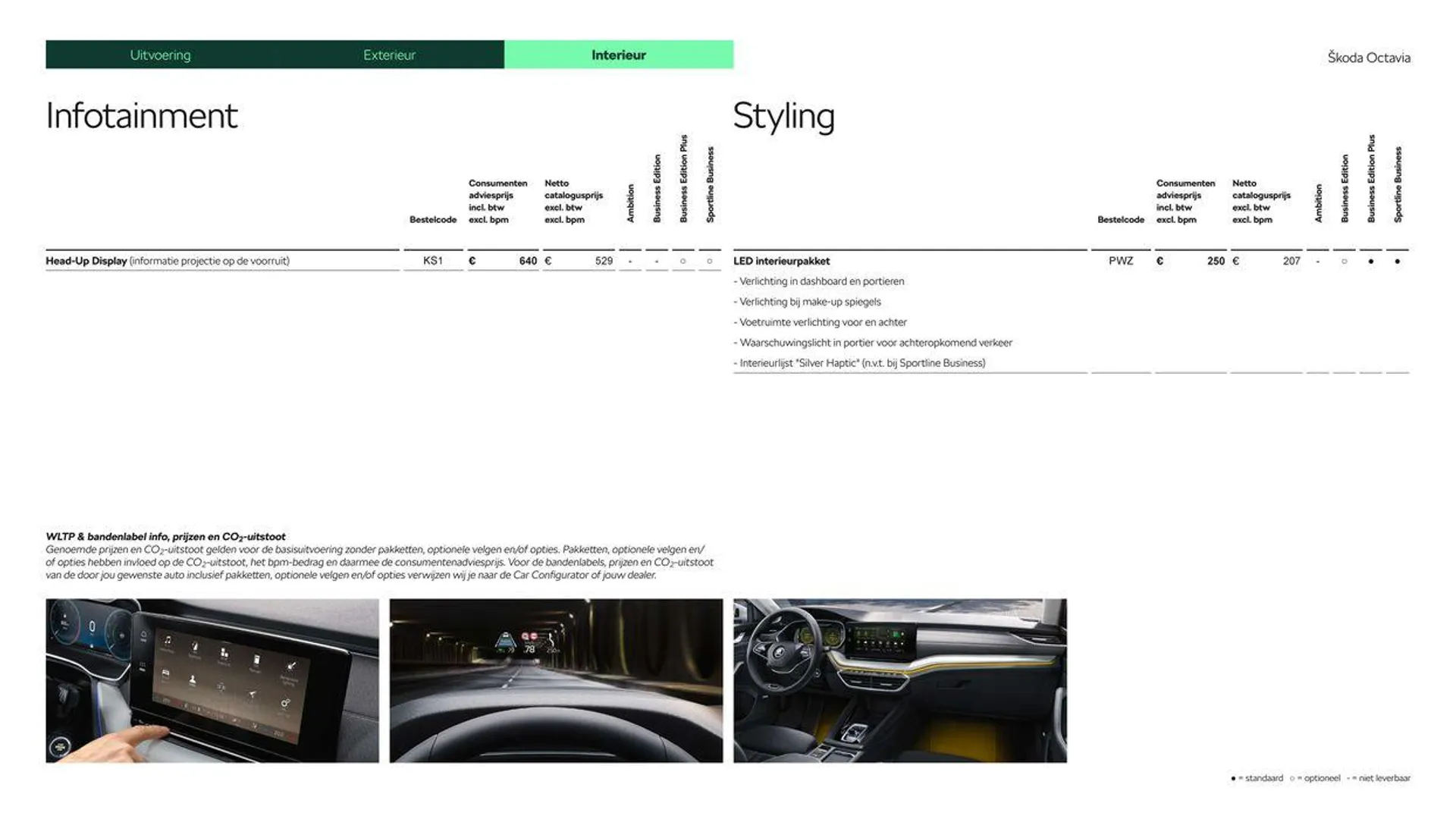 Škoda Octavia Combi prijslijst per 1 januari 2024 van 6 maart tot 6 maart 2025 - Folder pagina 16