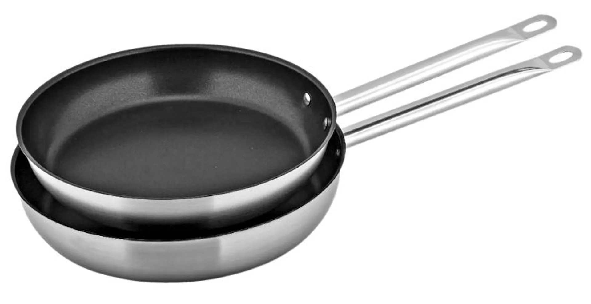 METRO Professional Pastapannenset 2-delig, aluminium, Ø 24 / 28 cm, Teflon antiaanbaklaag, ovenbestendig