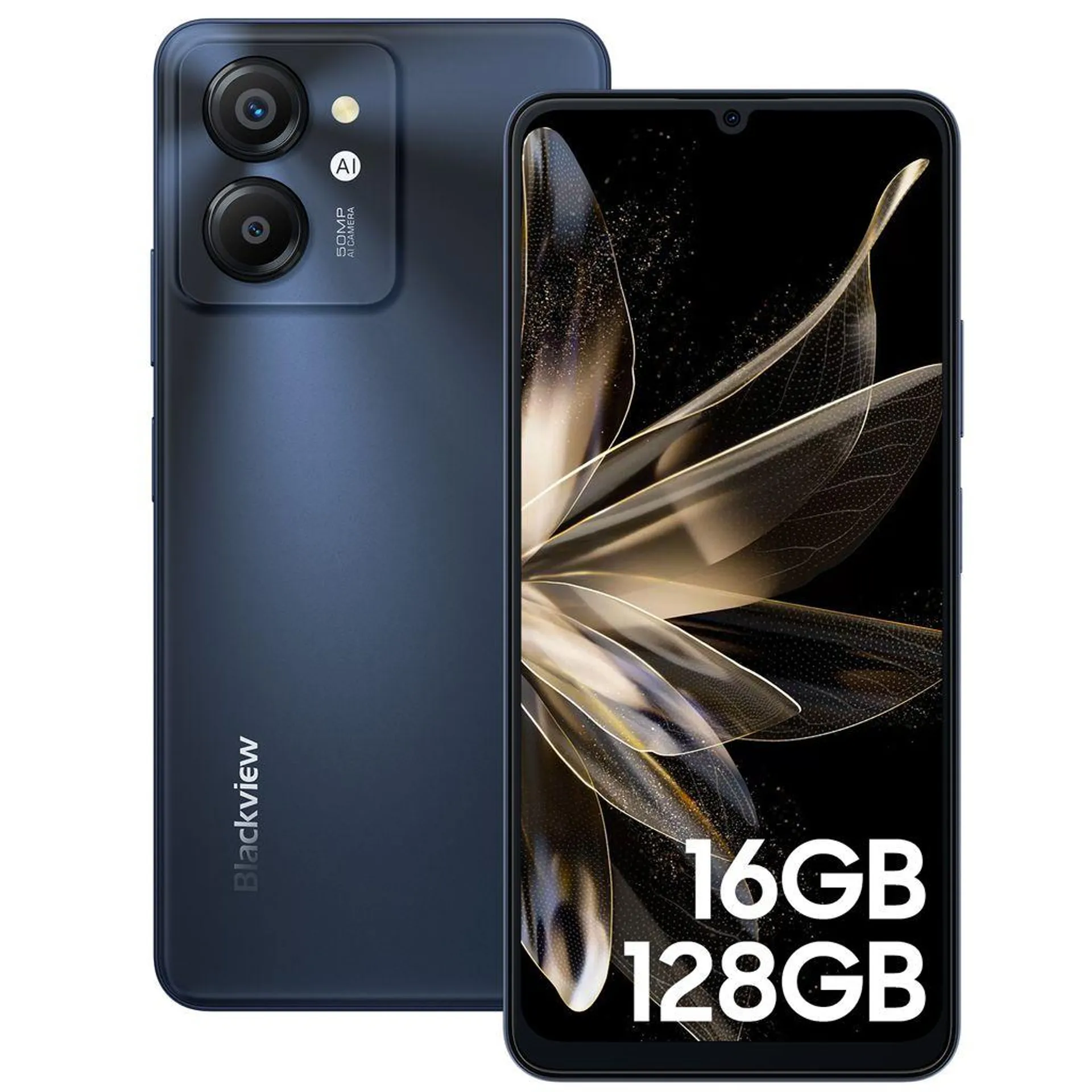 2024 New Blackview Color 8 (16GB + 128GB) Handy Ohne Vertrag, 6,75 Zoll Display, Octa-core Unisoc T616 Android 13 50MP + 8MP Kamera, 6000mAh Akku