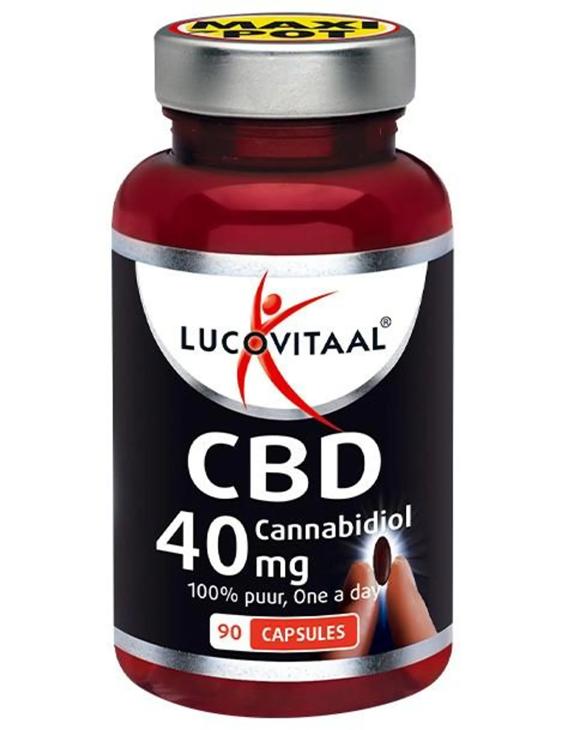 Lucovitaal CBD cannabidiol 40mg 90 capsules