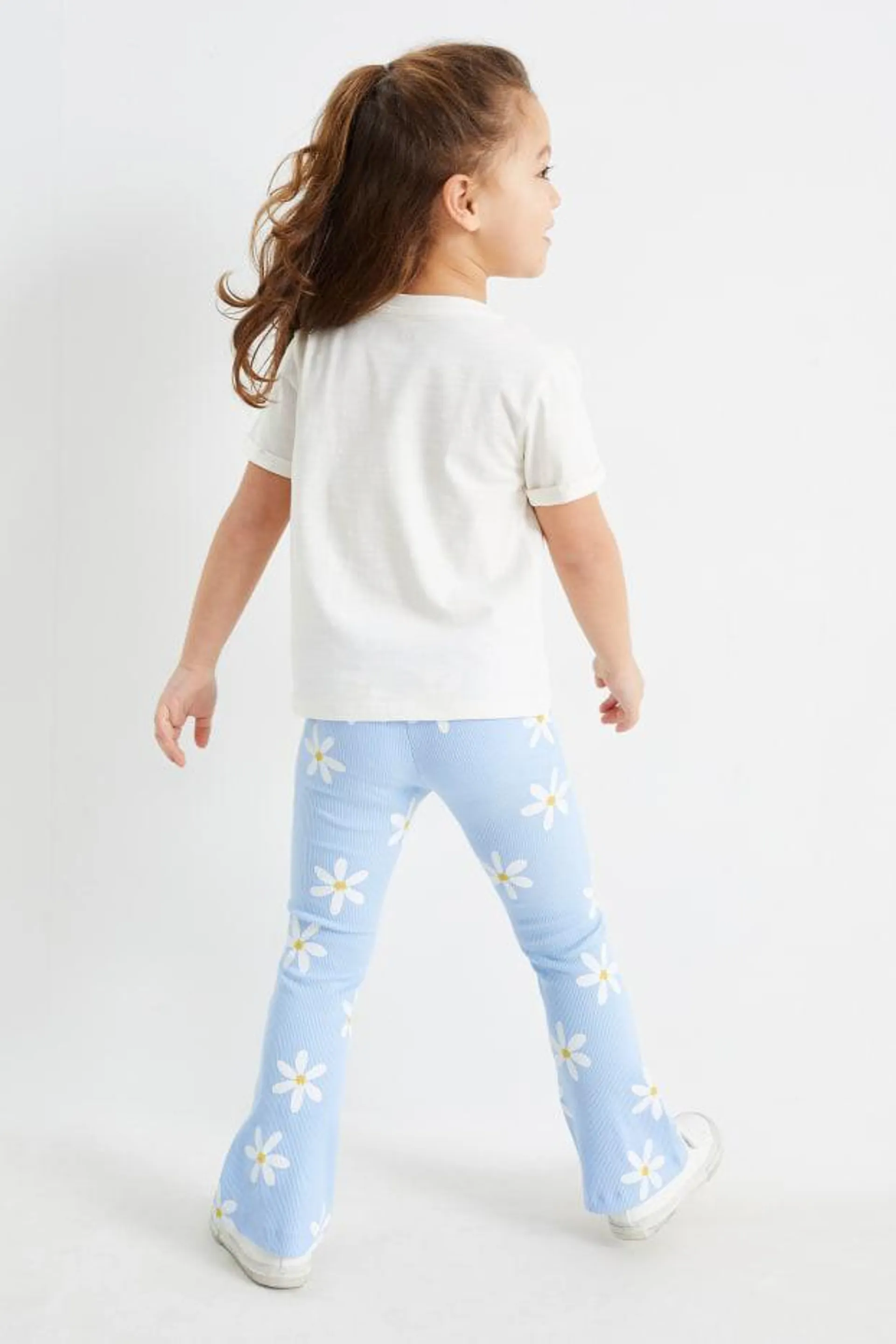 Lente - set - 2 T-shirts en flared legging