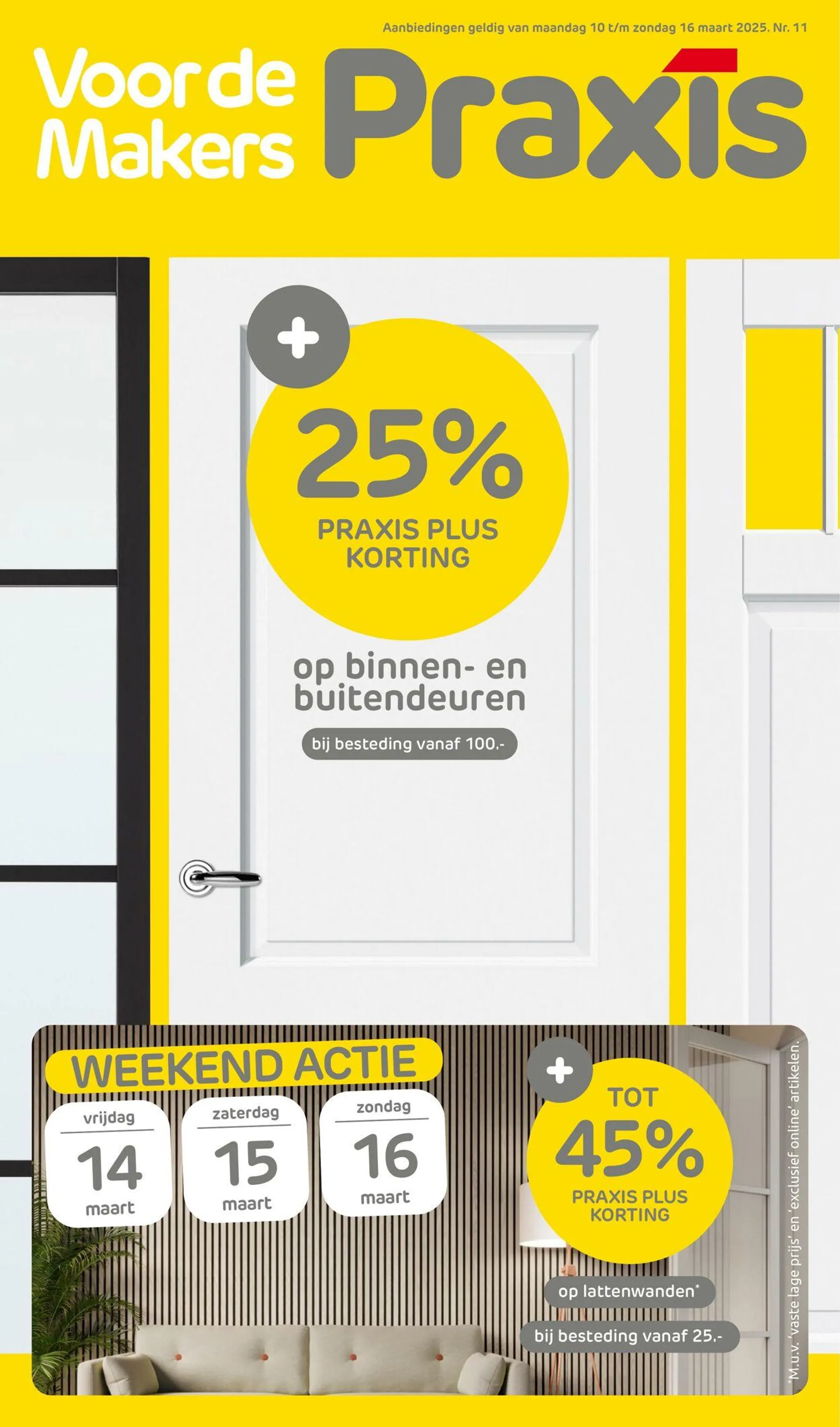 Praxis Actuele folder van 27 april tot 11 mei 2025 - Folder pagina 1