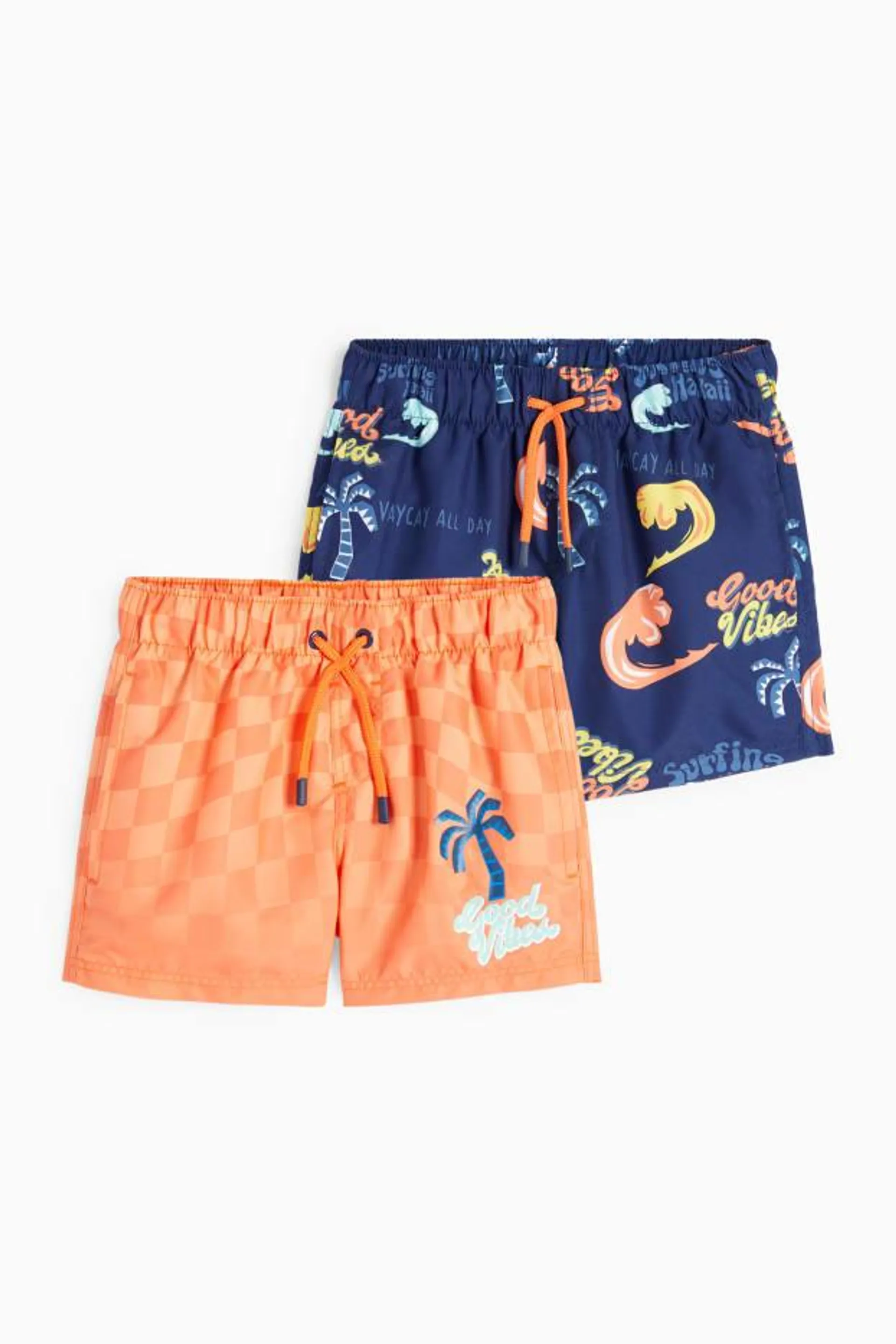 Multipack of 2 - palm - swim shorts